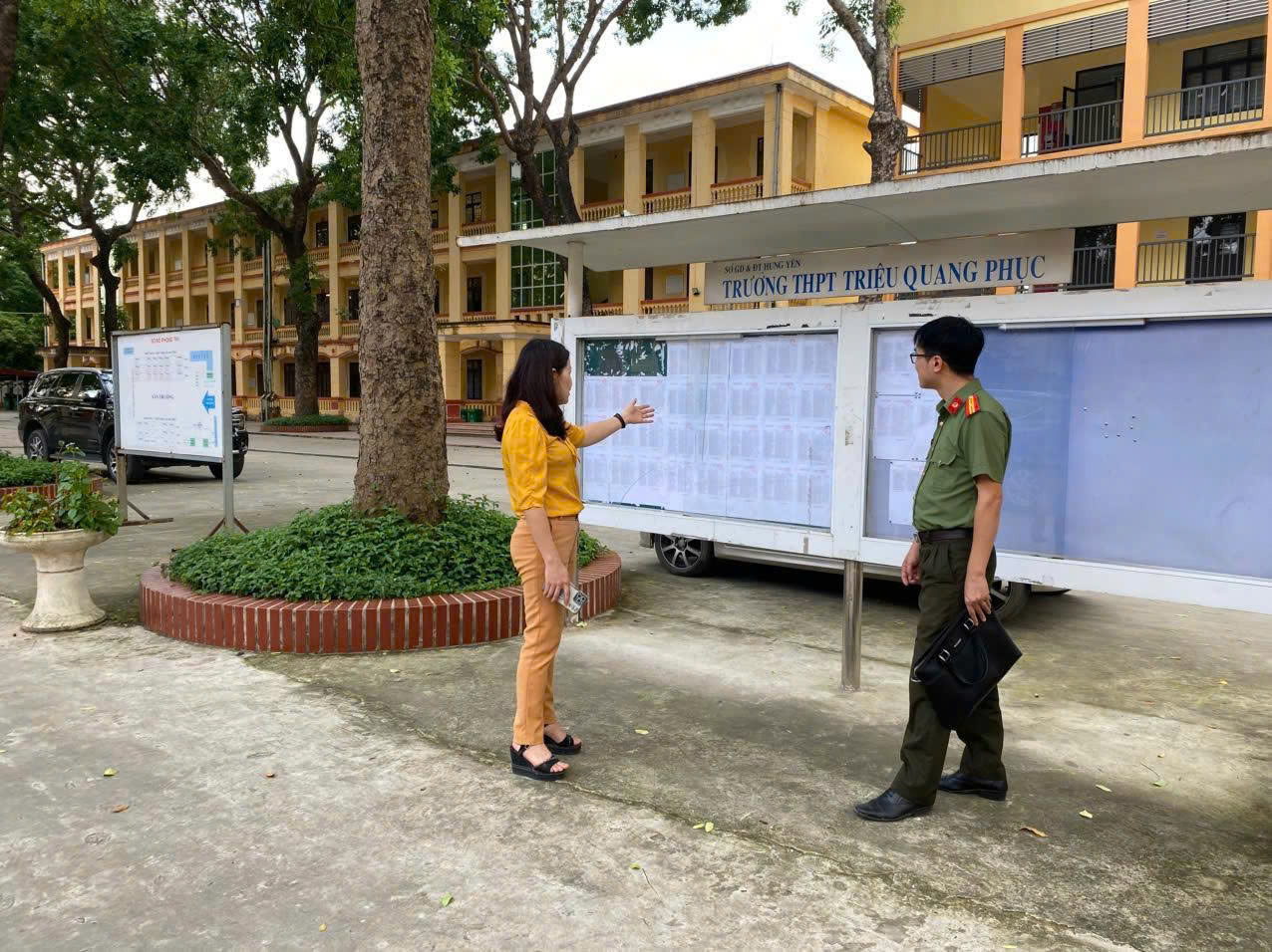 Công an xã Việt Yên tăng cường công tác đảm bảo an ninh, an toàn kỳ thi tuyển sinh vào lớp 10 Trung học phổ thông