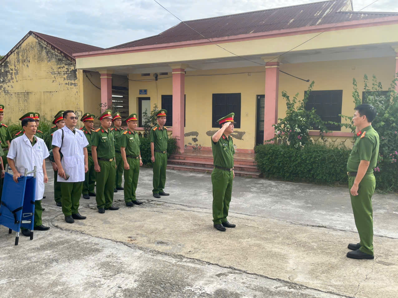 Phân trại tạm giam Đông Hưng - Trại tạm giam số 2 tổ chức thực tập Phương án bảo vệ cơ sở giam giữ
