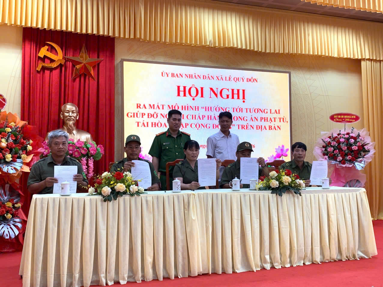 Ra mắt mô hình “Hướng tới tương lai giúp đỡ người chấp hành xong án phạt tù, tái hòa nhập cộng đồng” trên địa bàn xã Lê Quý Đôn, tỉnh Hưng Yên