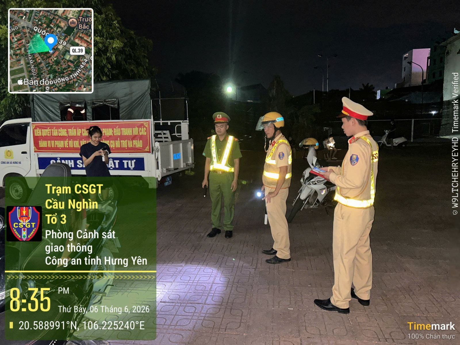 Công an xã Hưng Hà tăng cường tuần tra, chủ động phòng ngừa thanh thiếu niên vi phạm pháp luật trong dịp nghỉ hè