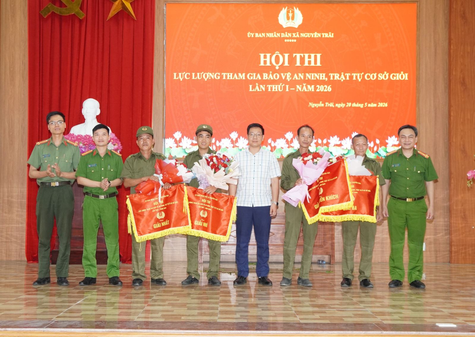 CÔNG AN XÃ NGUYỄN TRÃI THAM MƯU TỔ CHỨC THÀNH CÔNG HỘI THI “LỰC LƯỢNG THAM GIA BẢO VỆ AN NINH, TRẬT TỰ Ở CƠ SỞ GIỎI” LẦN THỨ I NĂM 2026