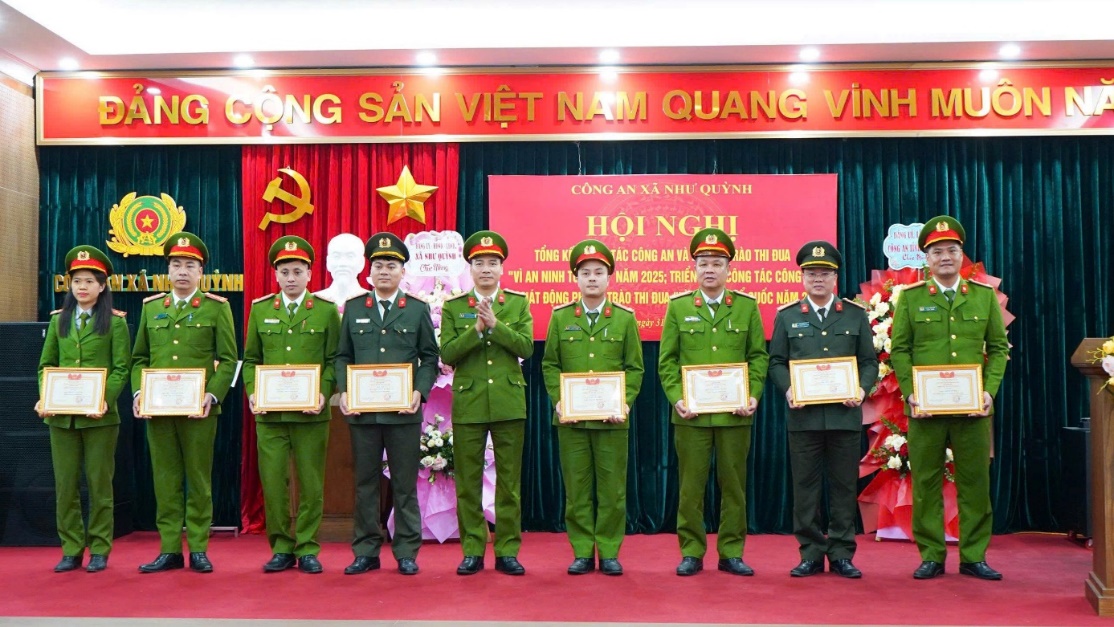 Công an xã Như Quỳnh triển khai công tác Công an và phát động phong trào thi đua “Vì an ninh Tổ quốc” năm 2026