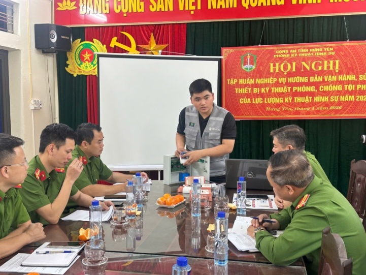 Phòng Kỹ thuật hình sự tổ chức Hội nghị tập huấn nghiệp vụ hướng dẫn, vận hành, sử dụng thiết bị kỹ thuật, phòng, chống tội phạm