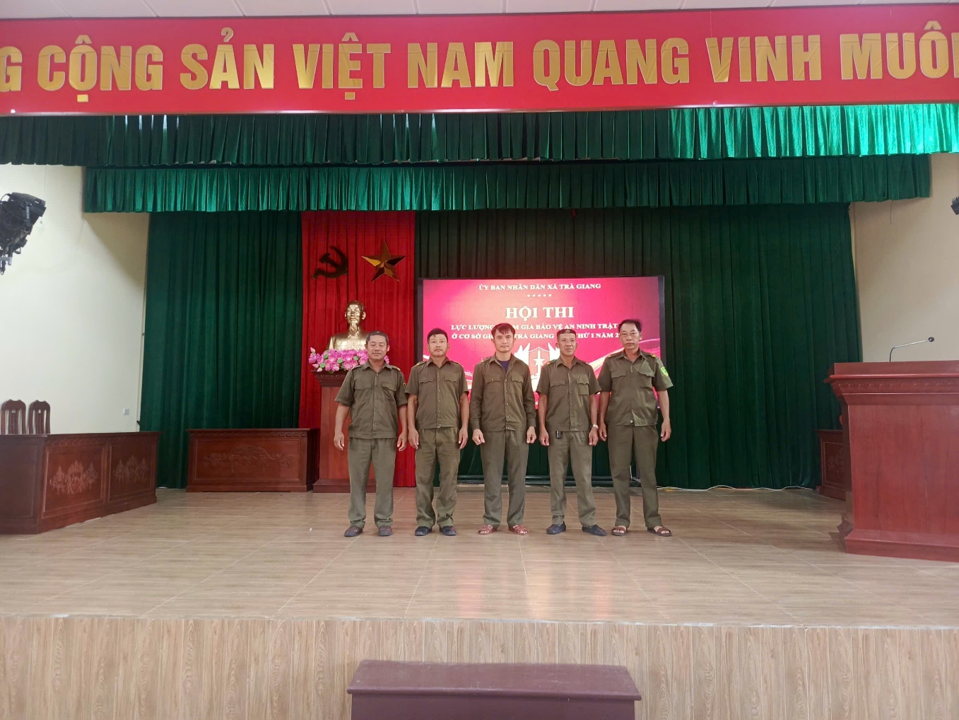 Công an xã Trà Giang phối hợp Đảng ủy - UBND xã Trà Giang tổ chức thành công hội thi “lực lượng tham gia bảo vệ an ninh, trật tự ở cơ sở giỏi” năm 2026