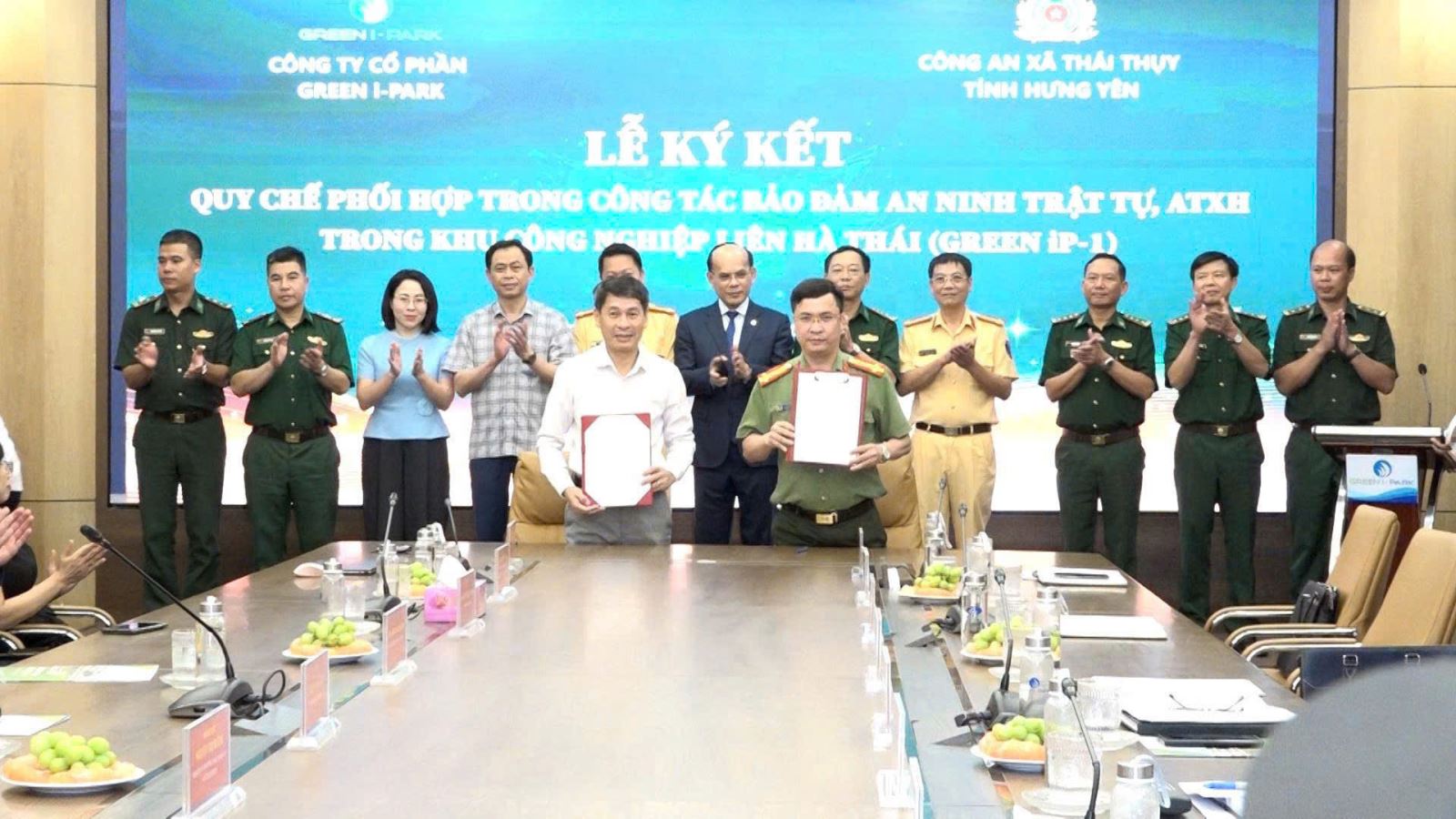 CÔNG AN XÃ THÁI THỤY CHỦ ĐỘNG XÂY DỰNG THẾ TRẬN AN NINH VỮNG CHẮC TẠI KHU CÔNG NGHIỆP LIÊN HÀ THÁI
