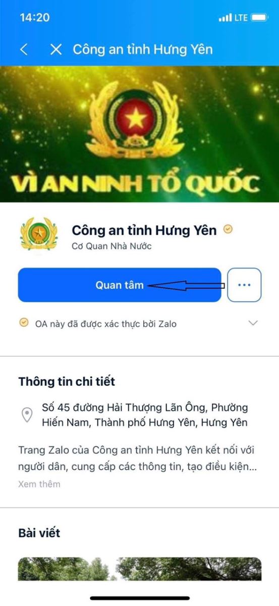 Công an tỉnh: Triển khai mô hình “Kết nối Zalo-Vì bình yên cuộc sống”