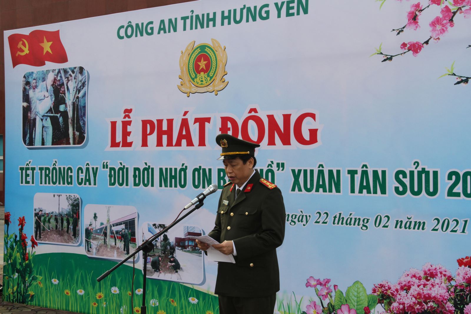 Công an tỉnh phát động Tết trồng cây 