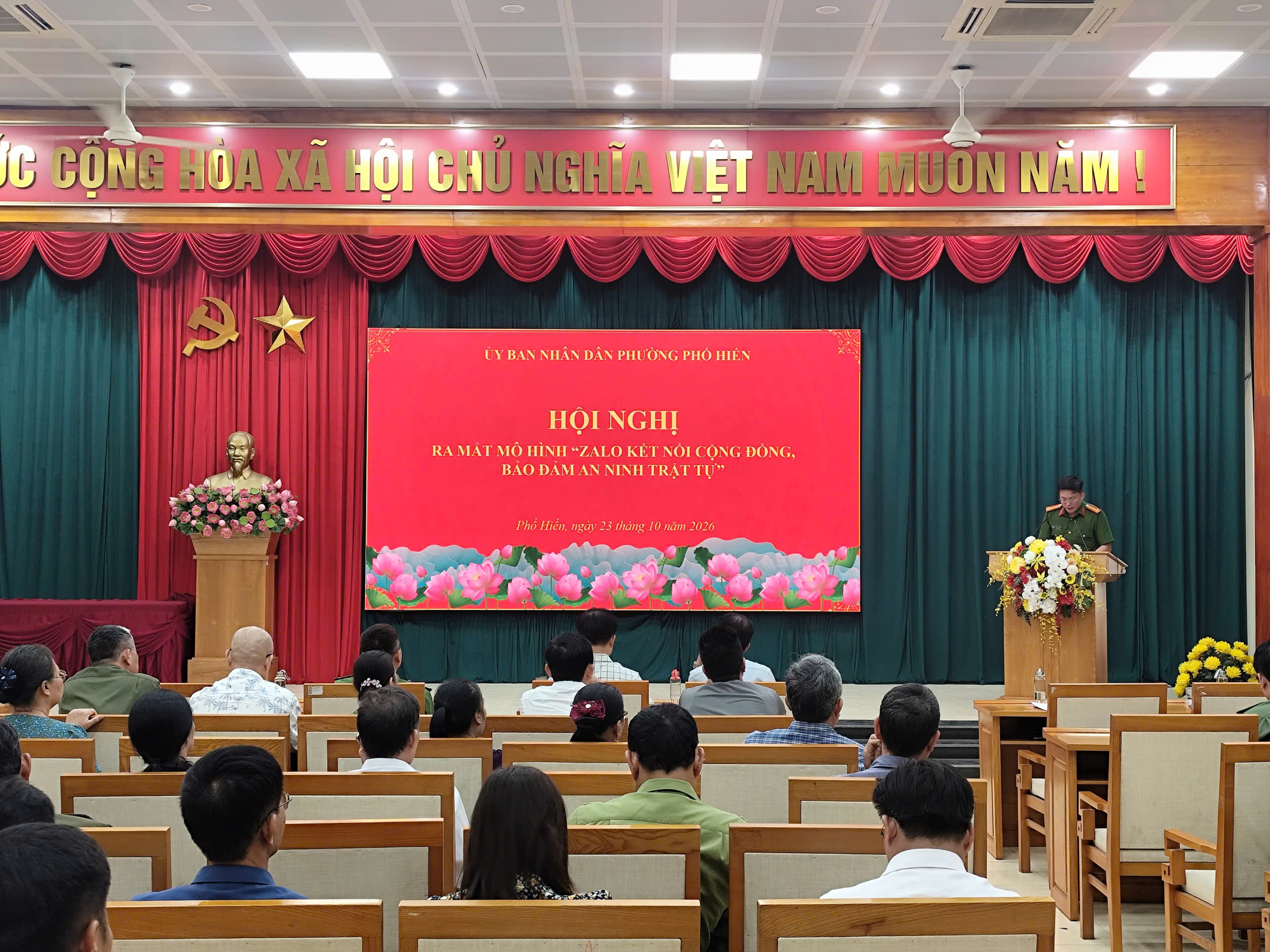 Công an phường Phố Hiến ra mắt mô hình “Zalo kết nối cộng đồng, bảo đảm an ninh trật tự”