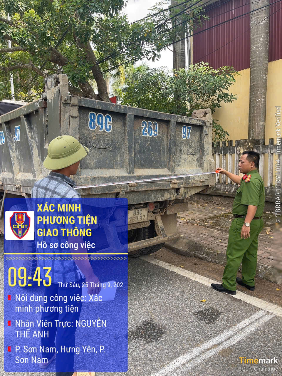 Công an phường Sơn Nam đẩy mạnh rà soát phương tiện kinh doanh vận tải trên địa bàn phường
