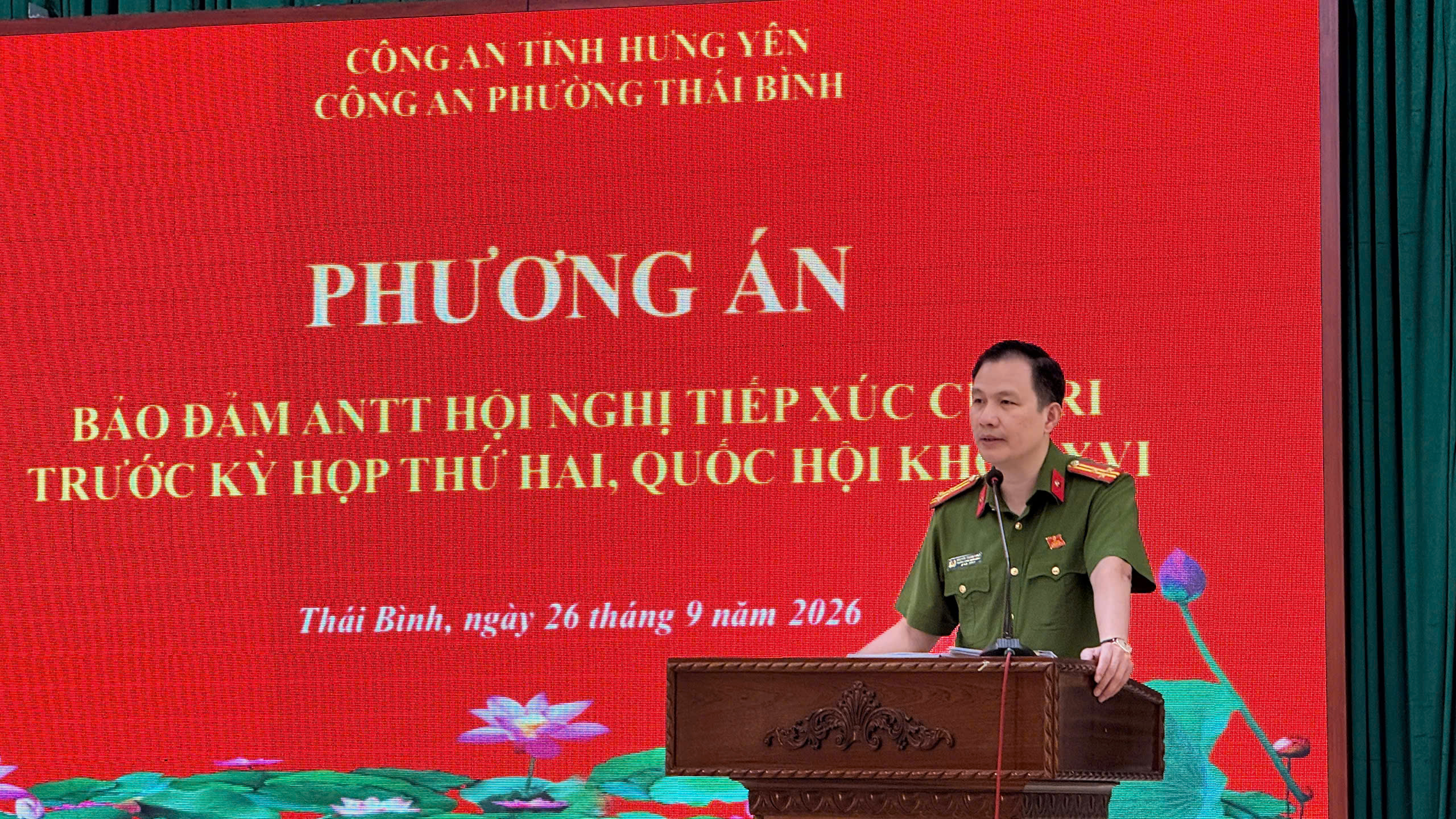 Công an phường Thái Bình: Chủ động đảm bảo an ninh, an toàn Hội nghị tiếp xúc cử tri trước kỳ họp thứ hai, Quốc hội khóa XVI