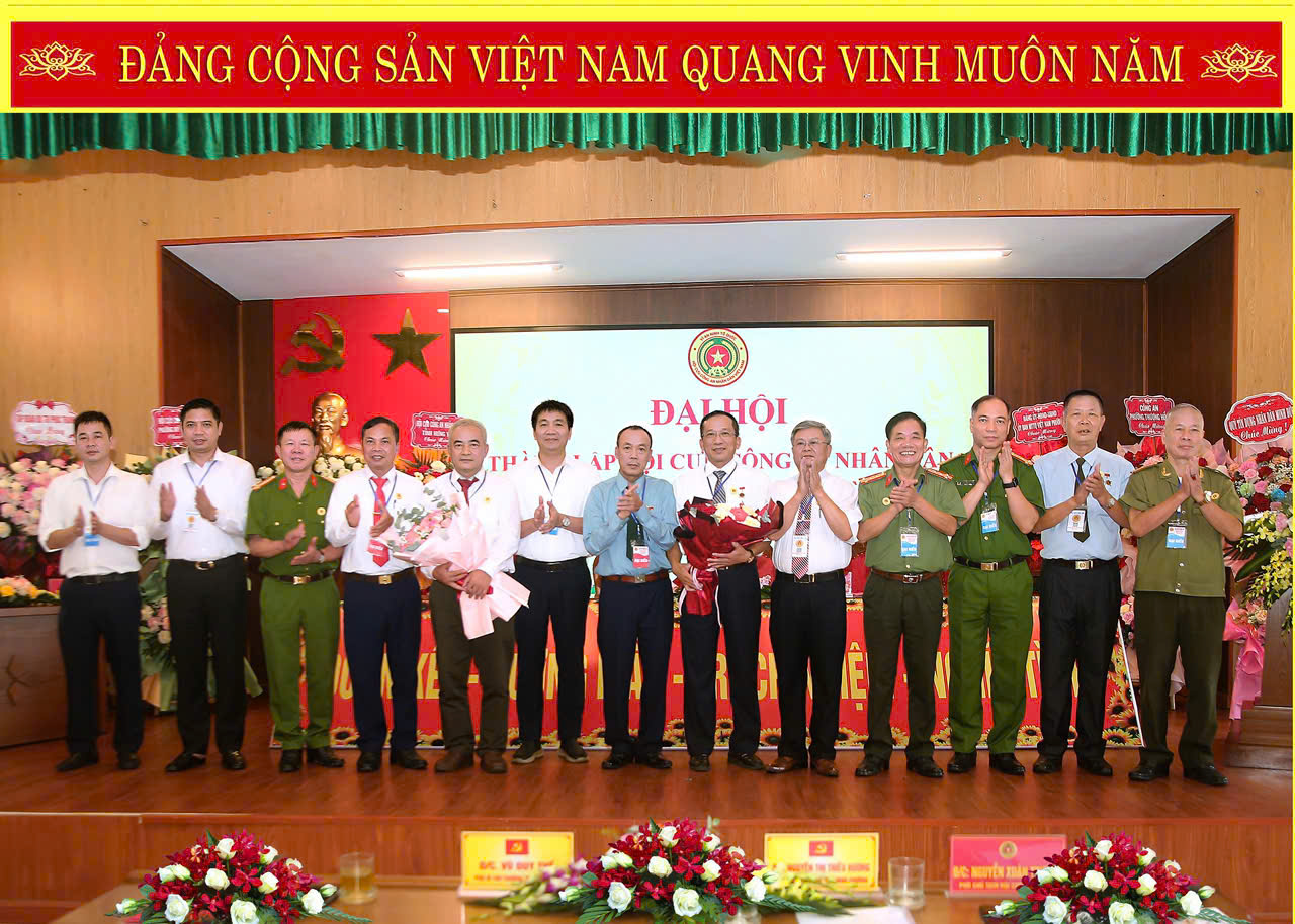 Công an phường Thượng Hồng phối hợp tổ chức Đại hội thành lập Hội Cựu Công an nhân dân phường Thượng Hồng nhiệm kỳ 2026-2031
