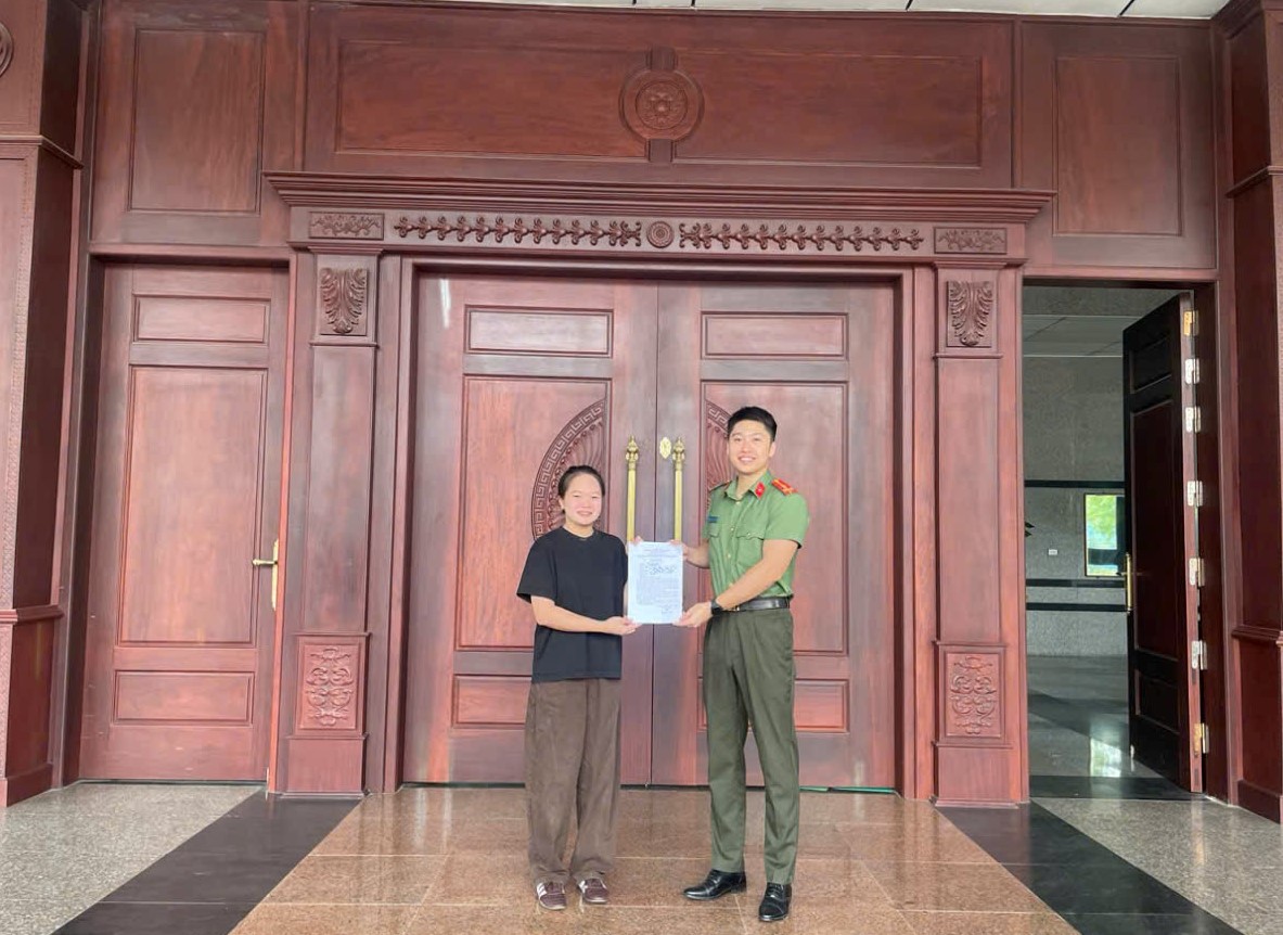 Nữ cử nhân phường Trần Lãm tình nguyện đăng ký thực hiện nghĩa vụ tham gia CAND năm 2027