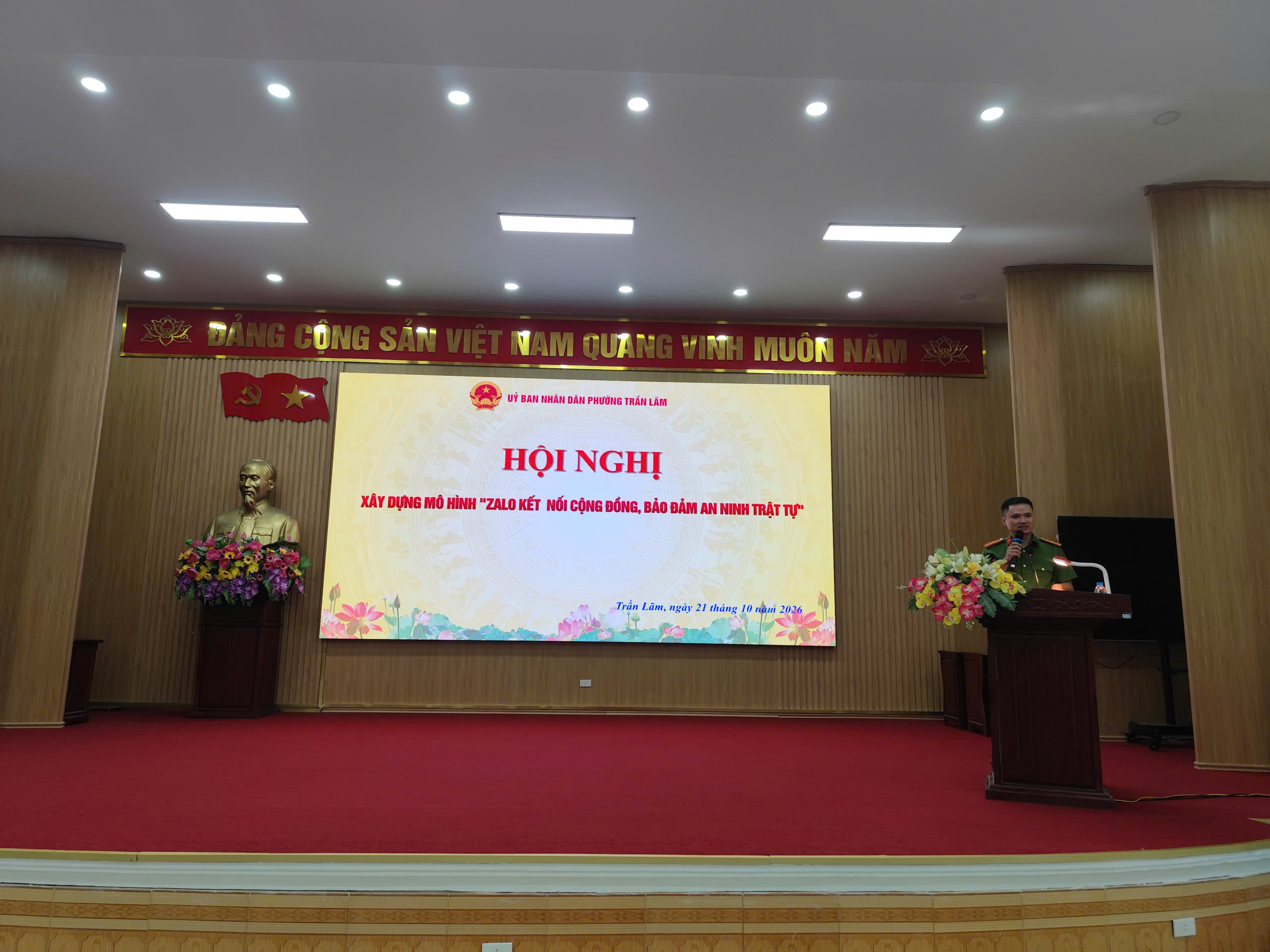 Công an phường Trần Lãm triển khai mô hình “Zalo kết nối cộng đồng, bảo đảm an ninh trật tự”