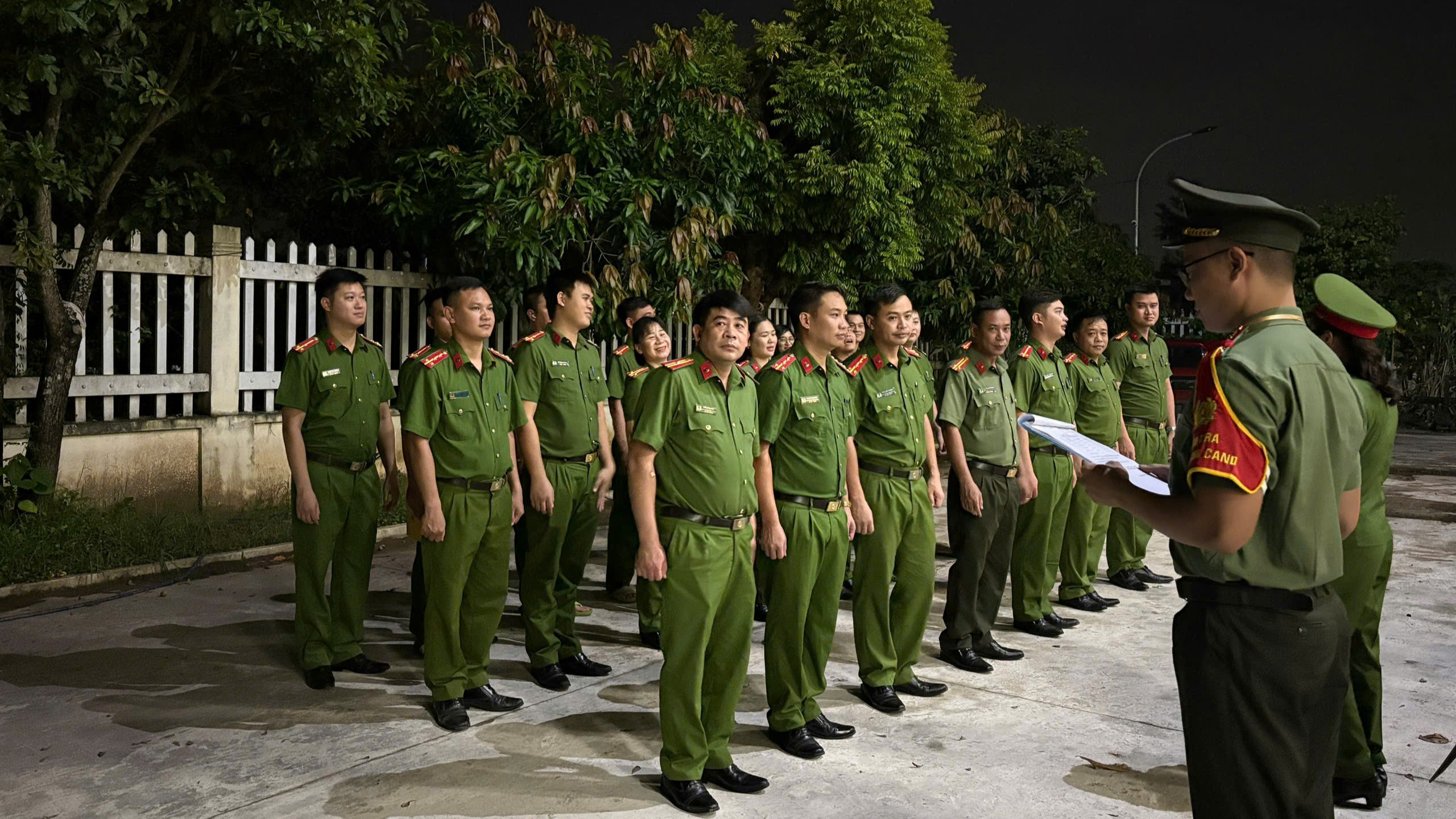 Công an xã Ái Quốc siết chặt kỷ luật, sẵn sàng bảo đảm an ninh trật tự đêm chung kết ASEAN cup 2026