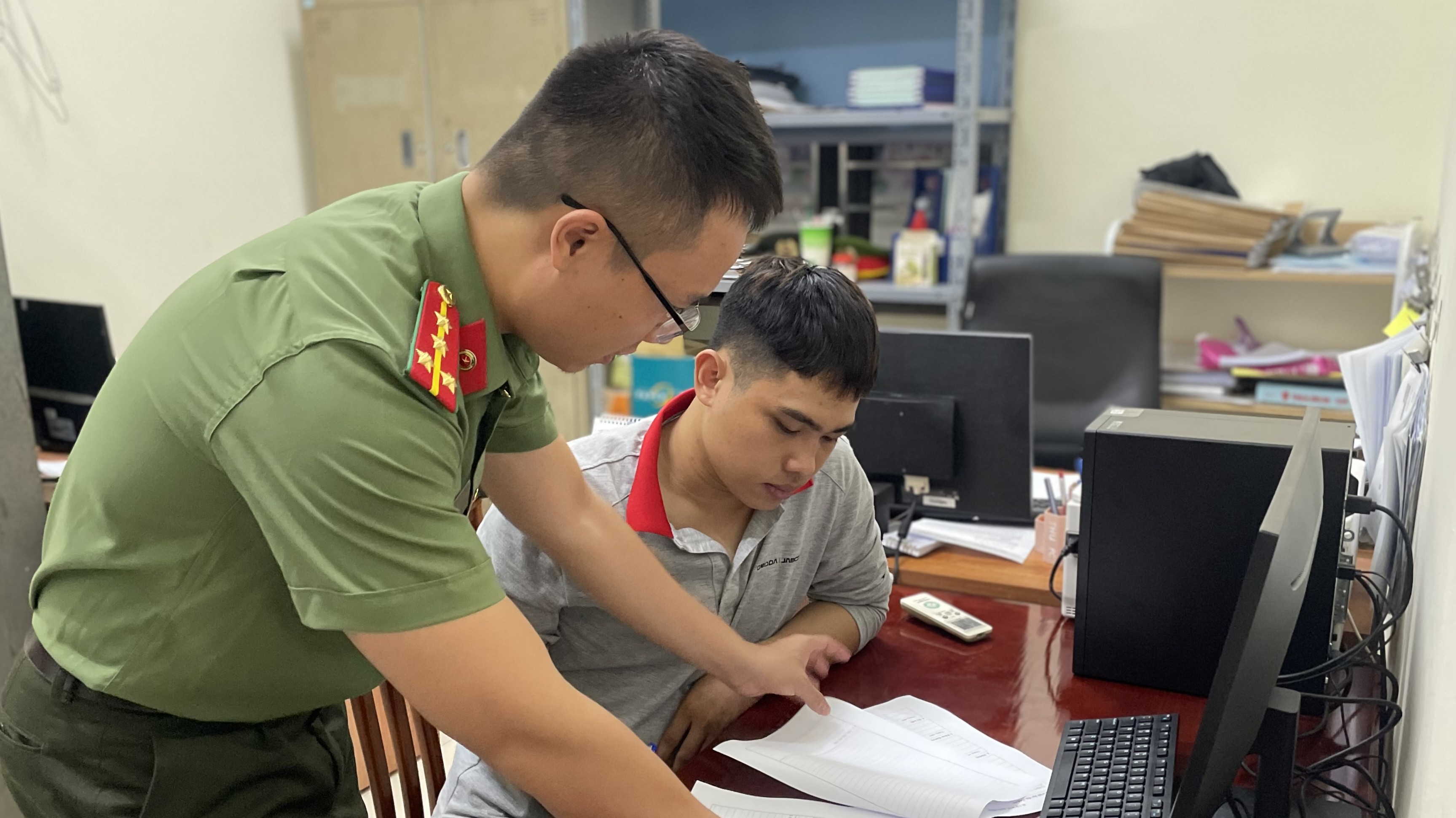 Công an xã Ái Quốc đẩy mạnh công tác tuyên truyền, tuyển chọn công dân thực hiện nghĩa vụ tham gia Công an nhân dân 2027