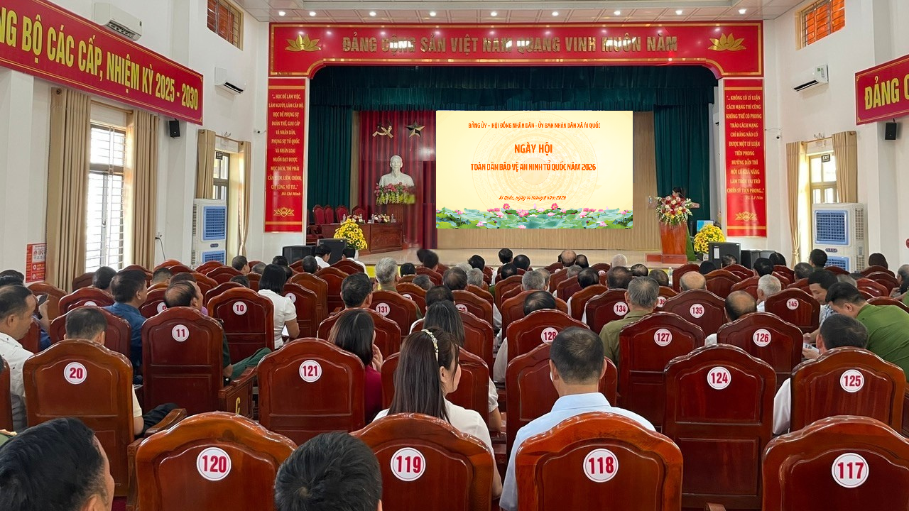 Công an xã Ái Quốc tham mưu tổ chức thành công Ngày hội toàn dân bảo vệ an ninh Tổ quốc năm 2026
