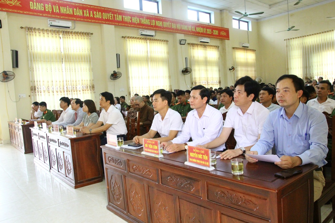 CÔNG AN XÃ A SÀO THAM MƯU TỔ CHỨC NGÀY HỘI TOÀN DÂN BẢO VỆ AN NINH TỔ QUỐC NĂM 2026