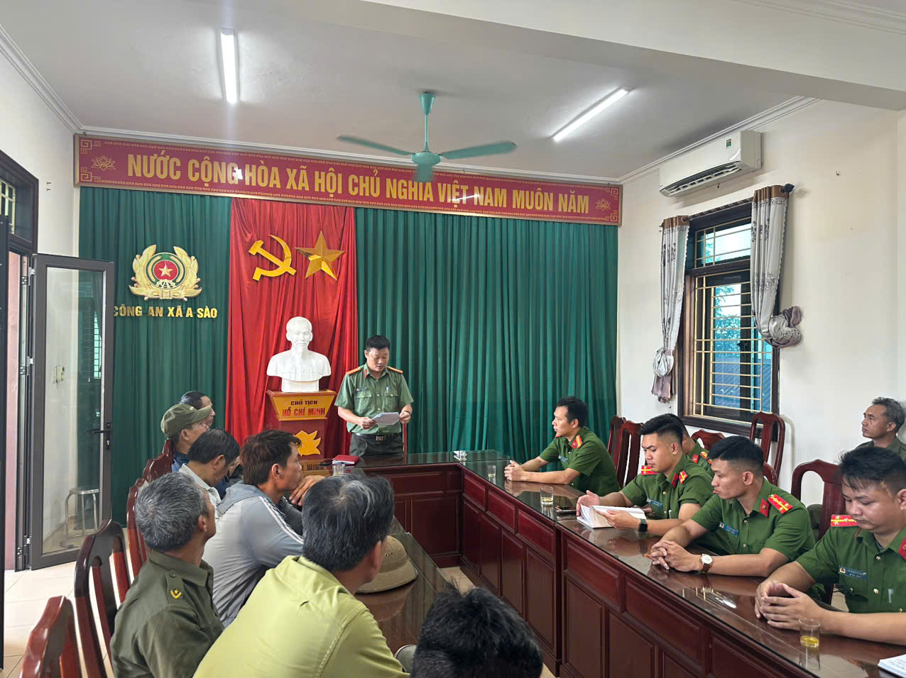 Công an xã A Sào triển khai lực lượng bảo đảm ANTT Lễ hội truyền thống đền A Sào năm 2026