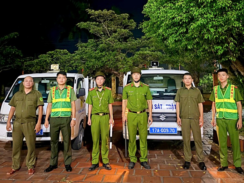 Công an xã Bắc Đông Quan tăng cường tuần tra, bảo đảm an ninh, trật tự dịp Tết Trung thu năm 2026