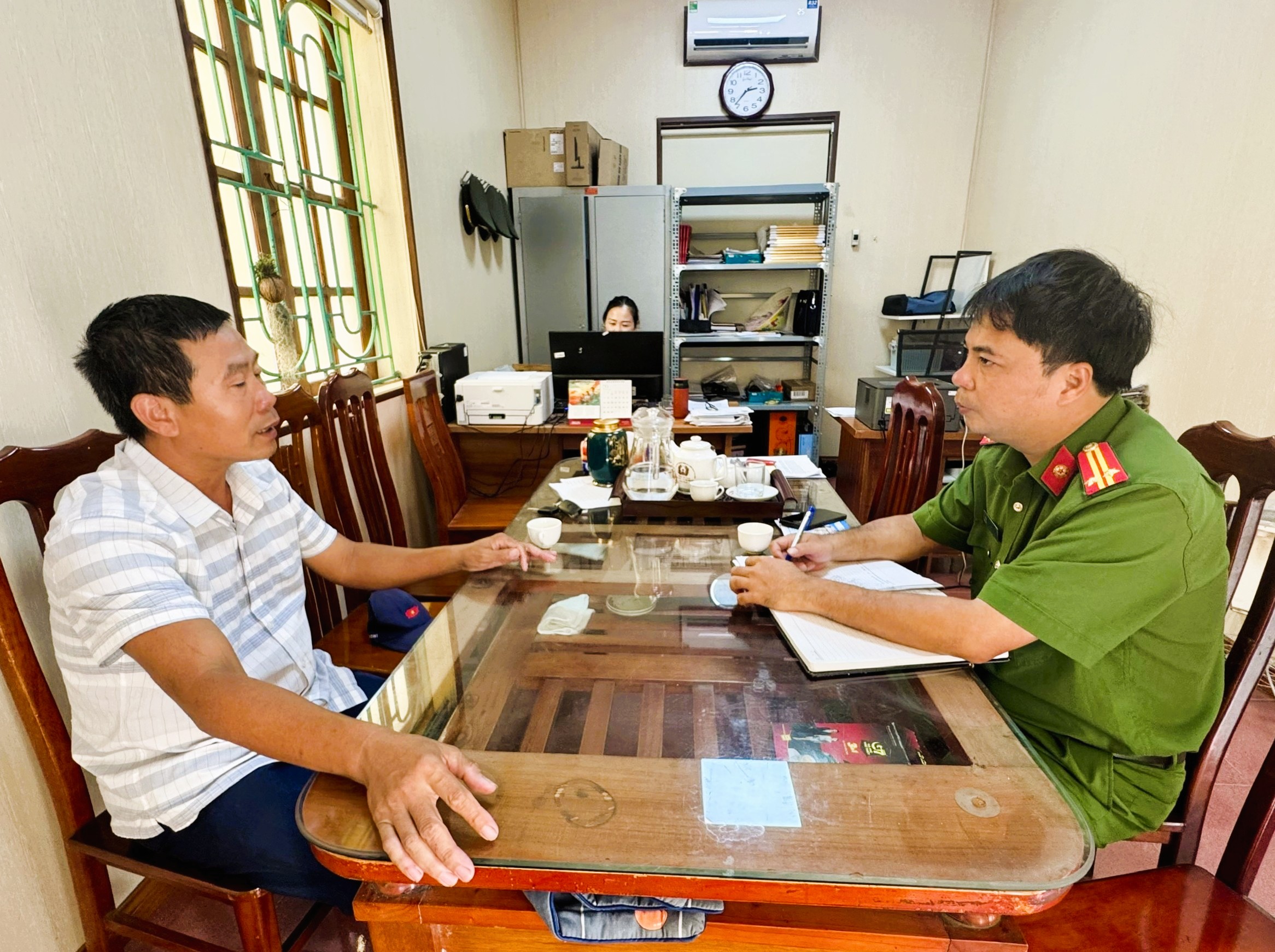Công an xã Bắc Đông Quan phối hợp với các giáo xứ bảo đảm an ninh, trật tự trên địa bàn