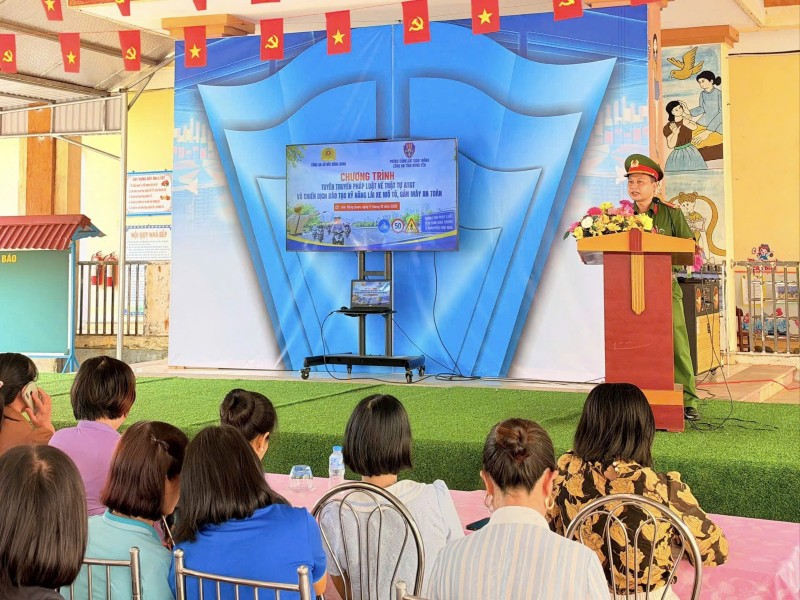 Bắc Đông Quan tuyên truyền, tập huấn kỹ năng lái xe an toàn cho các nhóm đối tượng trên địa bàn