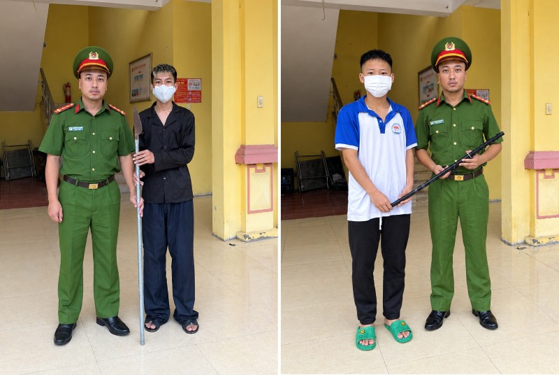 Công an xã Bắc Đông Quan phối hợp tuyên truyền,  đẩy mạnh vận động Nhân dân giao nộp vũ khí, công cụ hỗ trợ