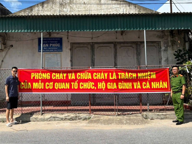 Công an xã Bắc Đông Quan đẩy mạnh tuyên truyền phòng cháy, chữa cháy, cứu nạn, cứu hộ
