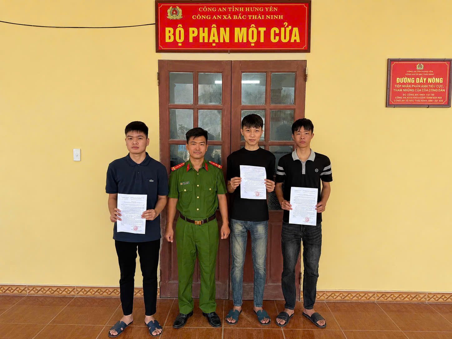 Công an xã Bắc Thái Ninh tích cực tuyên truyền, vận động công dân đăng ký thực hiện nghĩa vụ tham gia Công an nhân dân năm 2027