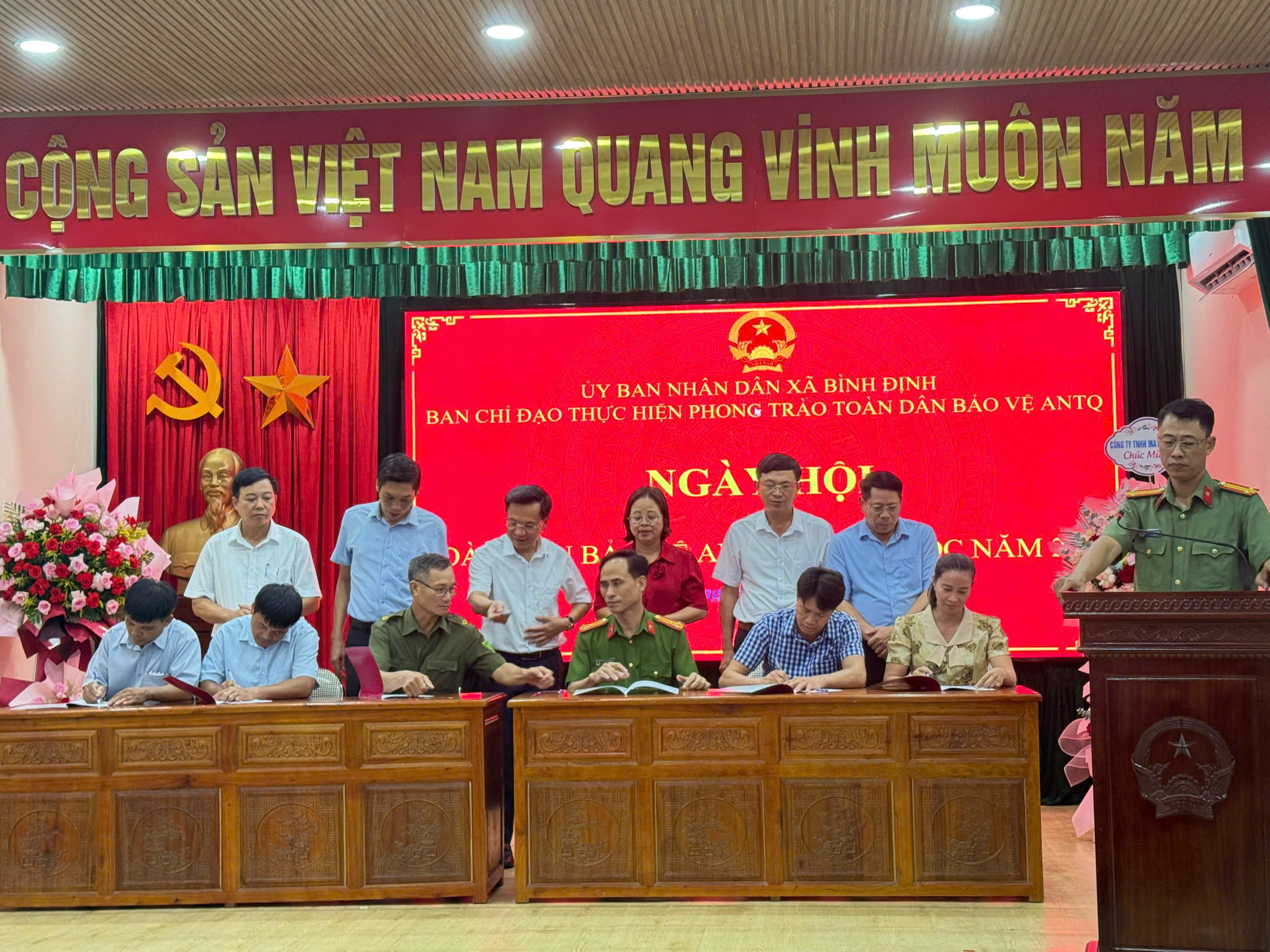 Công an xã Bình Định: Tham mưu tổ chức thành công Ngày hội Toàn dân bảo vệ an ninh Tổ quốc năm 2026