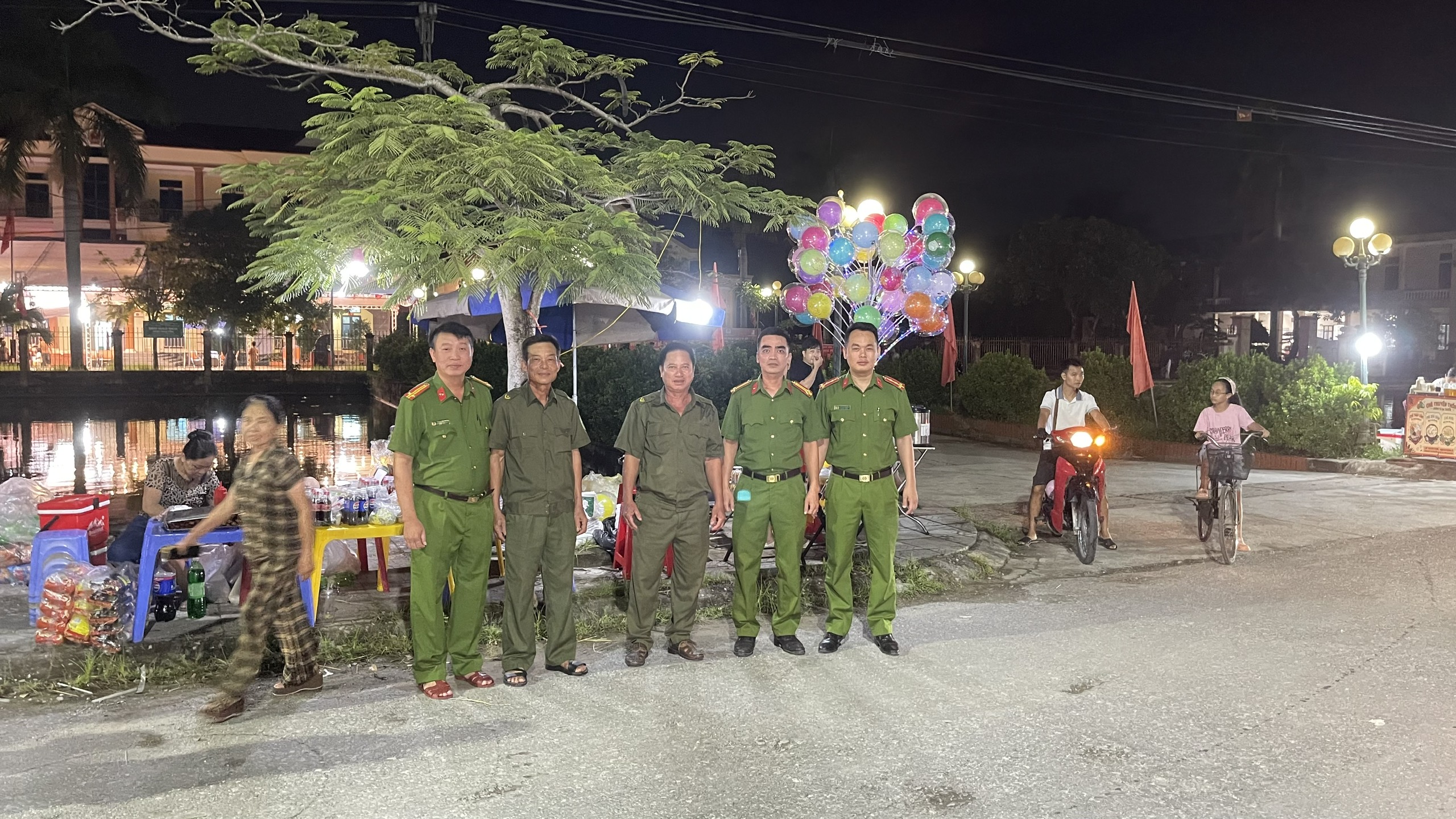 Công an xã Bình Nguyên đảm bảo an ninh, trật tự trong dịp Tết Trung thu năm 2026.
