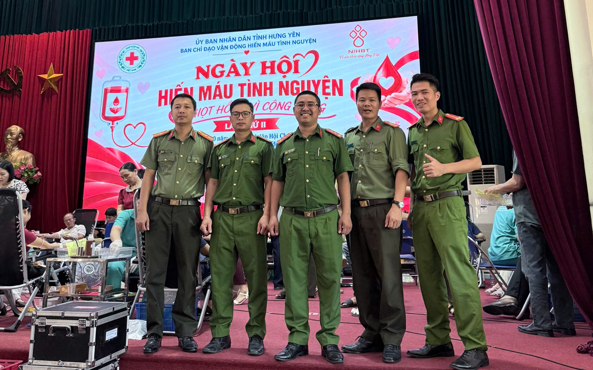 Chi đoàn Công an xã Bình Thanh tích cực tham gia Ngày hội hiến máu tình nguyện 