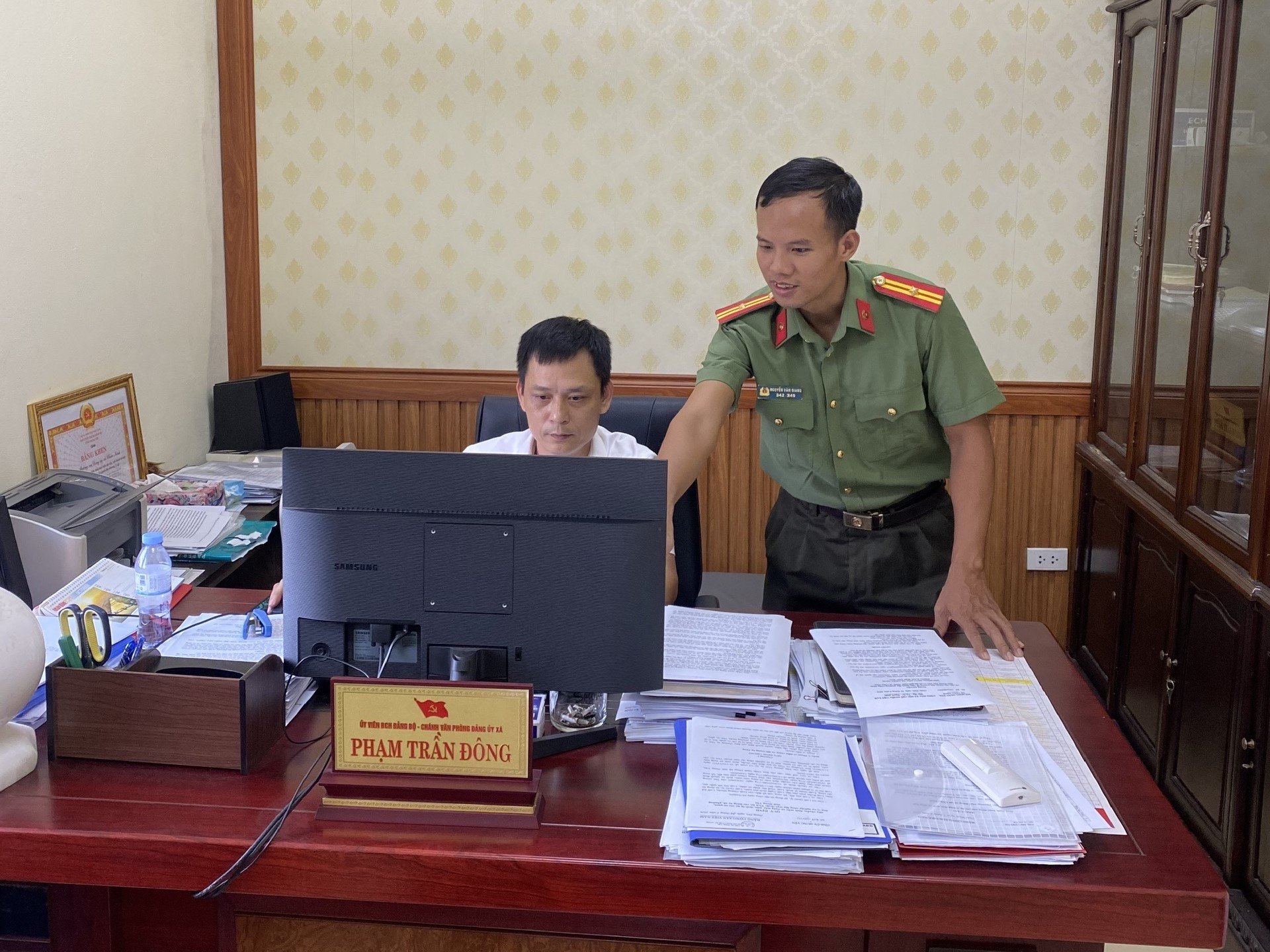Công an xã Châu Ninh chủ động tham mưu, nâng cao hiệu quả công tác bảo vệ bí mật nhà nước