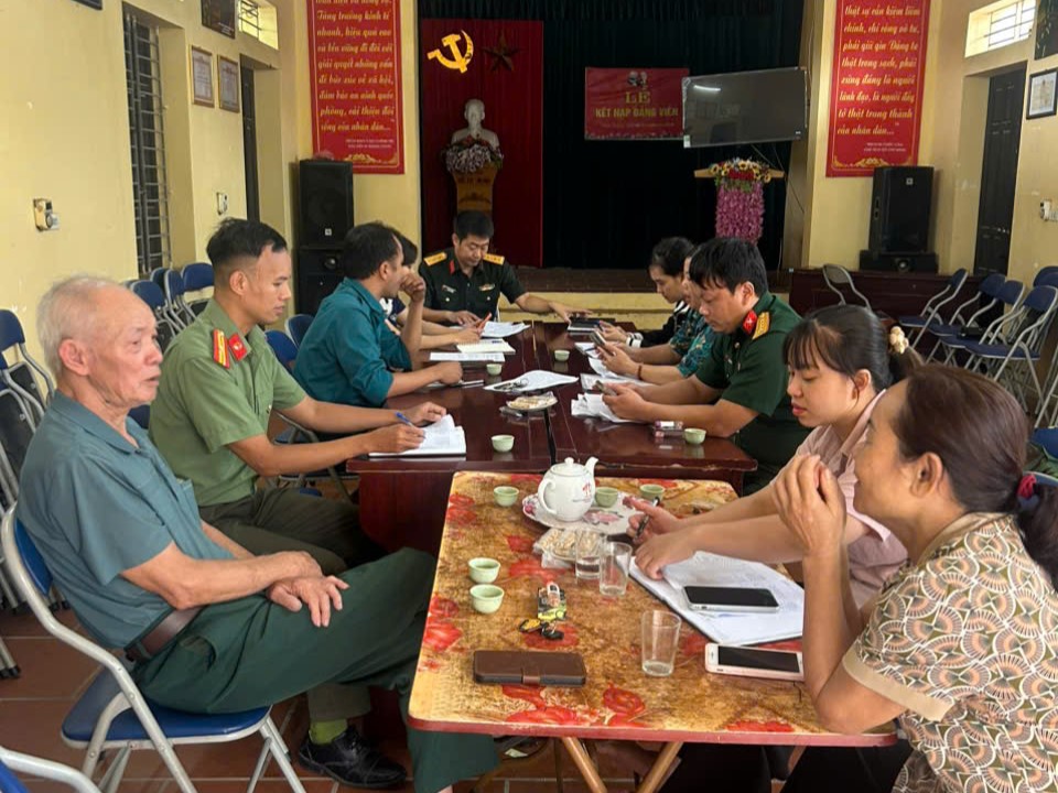 Công an xã Châu Ninh phối hợp rà soát, nắm chắc nguồn công dân thực hiện nghĩa vụ năm 2027