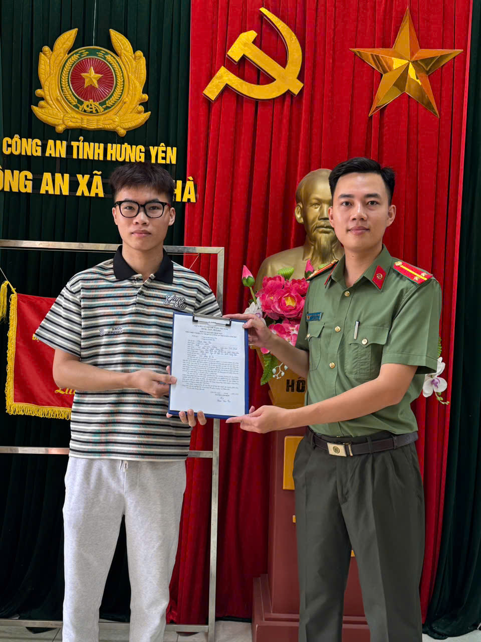 Công an xã Diên Hà tăng cường tuyên truyền, vận động công dân tham gia nghĩa vụ trong Công an nhân dân năm 2027