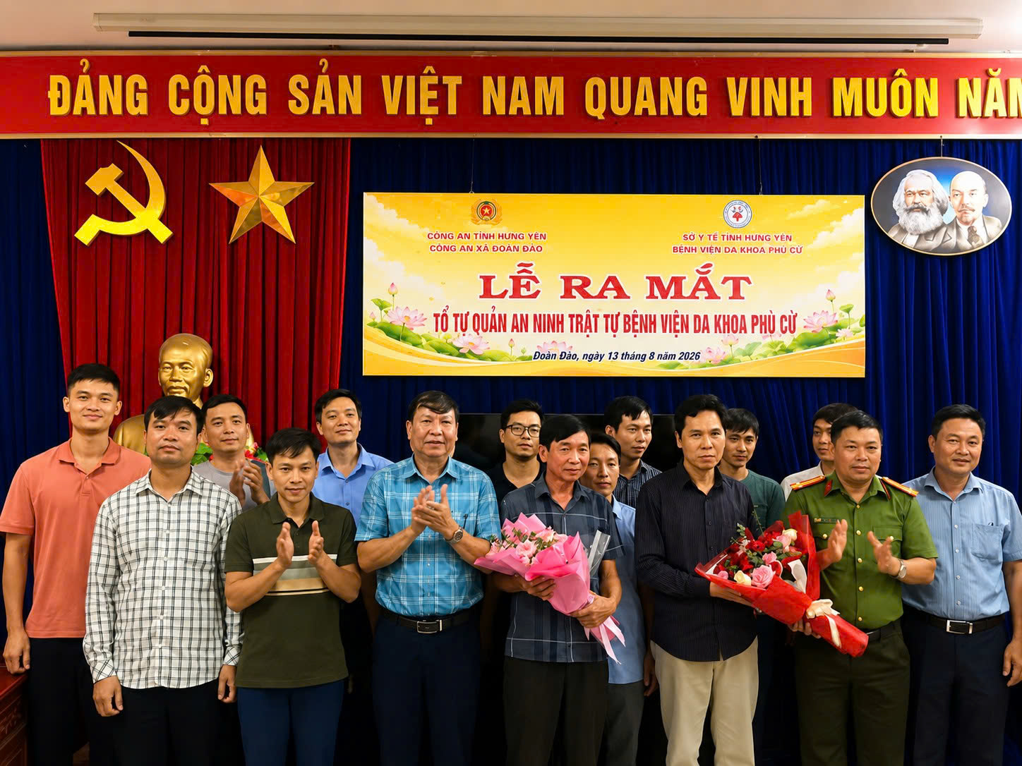 Công an xã Đoàn Đào: Ra mắt mô hình “Tổ tự quản an ninh trật tự tại Bệnh viện Đa khoa Phù Cừ”