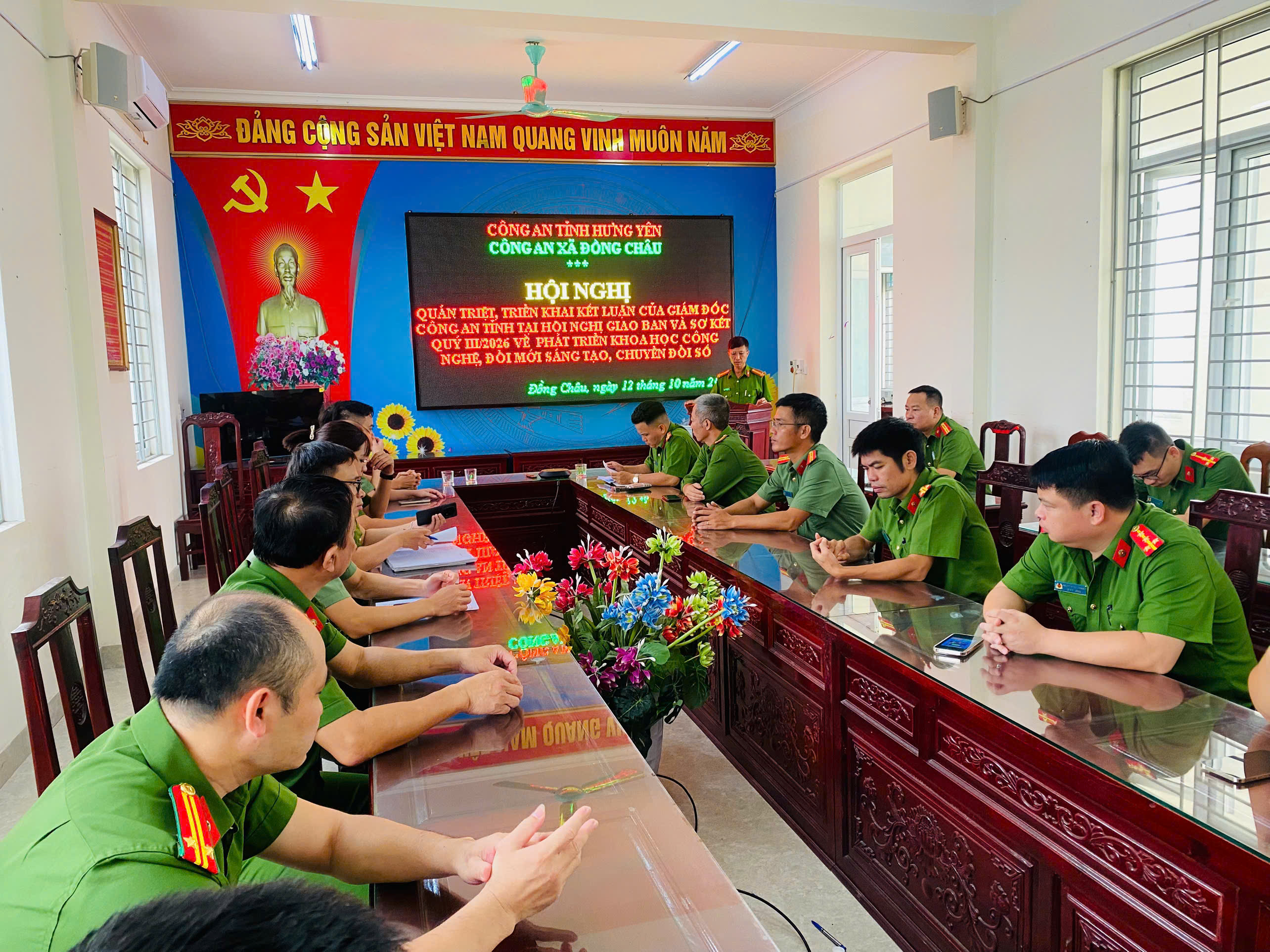 Công an xã Đồng Châu tích cực thực hiện các nhiệm vụ chuyển đổi số và Đề án 06