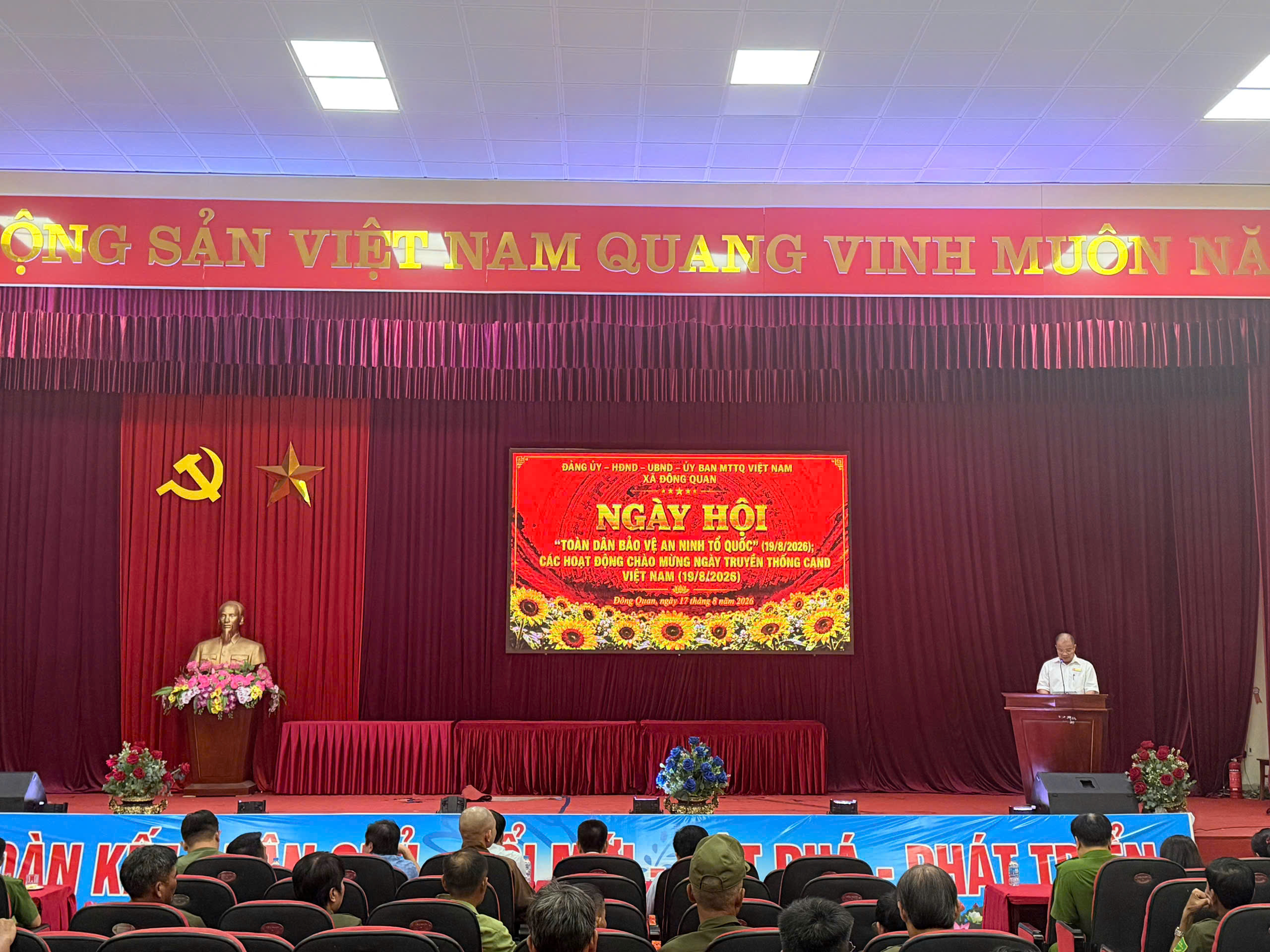 Công an xã Đông Quan tham mưu tổ chức Ngày hội “Toàn dân bảo vệ ANTQ” và các hoạt động chào mừng 81 năm ngày truyền thống CAND Việt Nam (19/8/1945-19/8/2026)