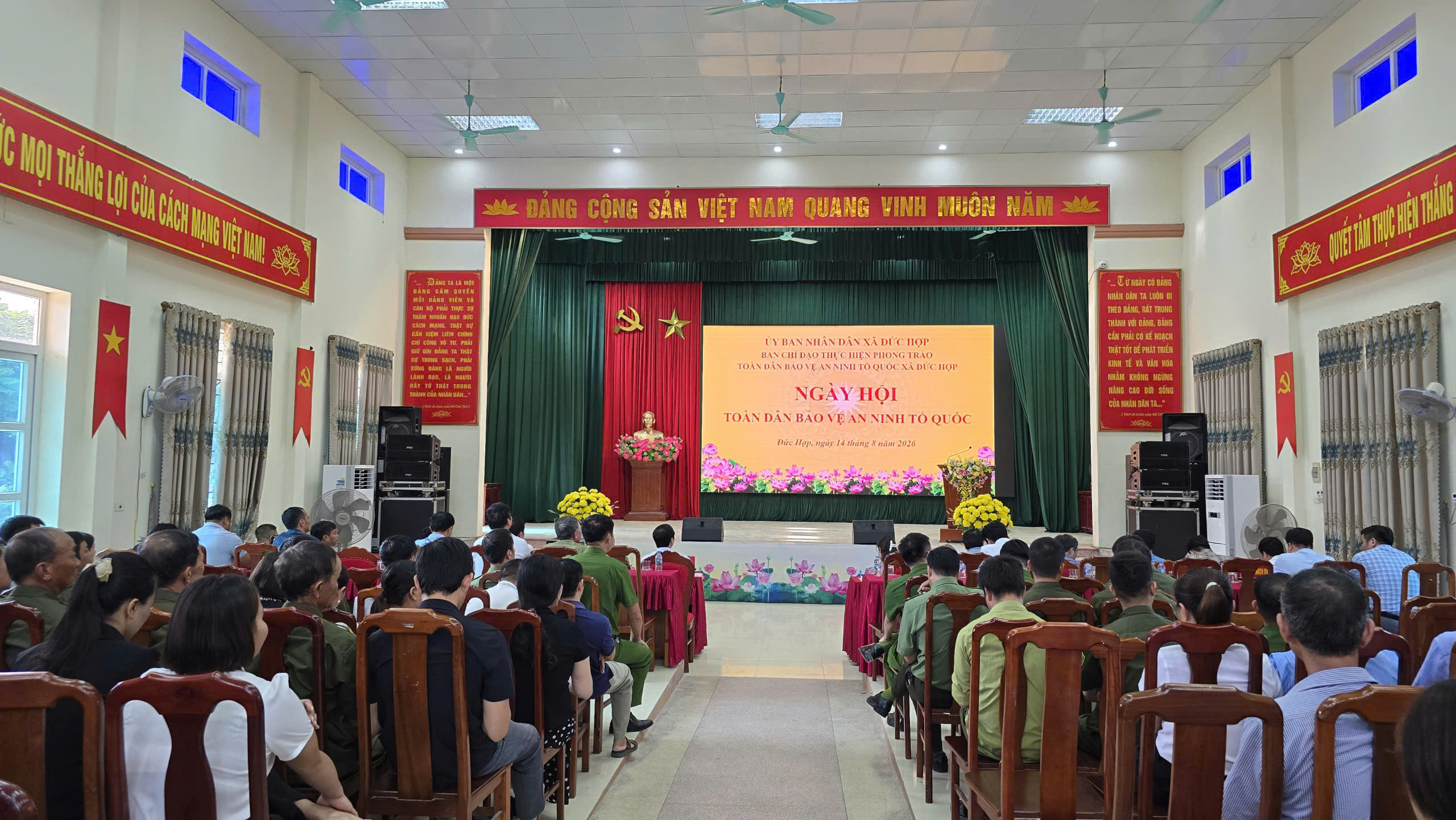 Công an xã Đức Hợp tham mưu Ủy ban nhân dân xã tổ chức Ngày hội toàn dân bảo vệ an ninh Tổ quốc năm 2026