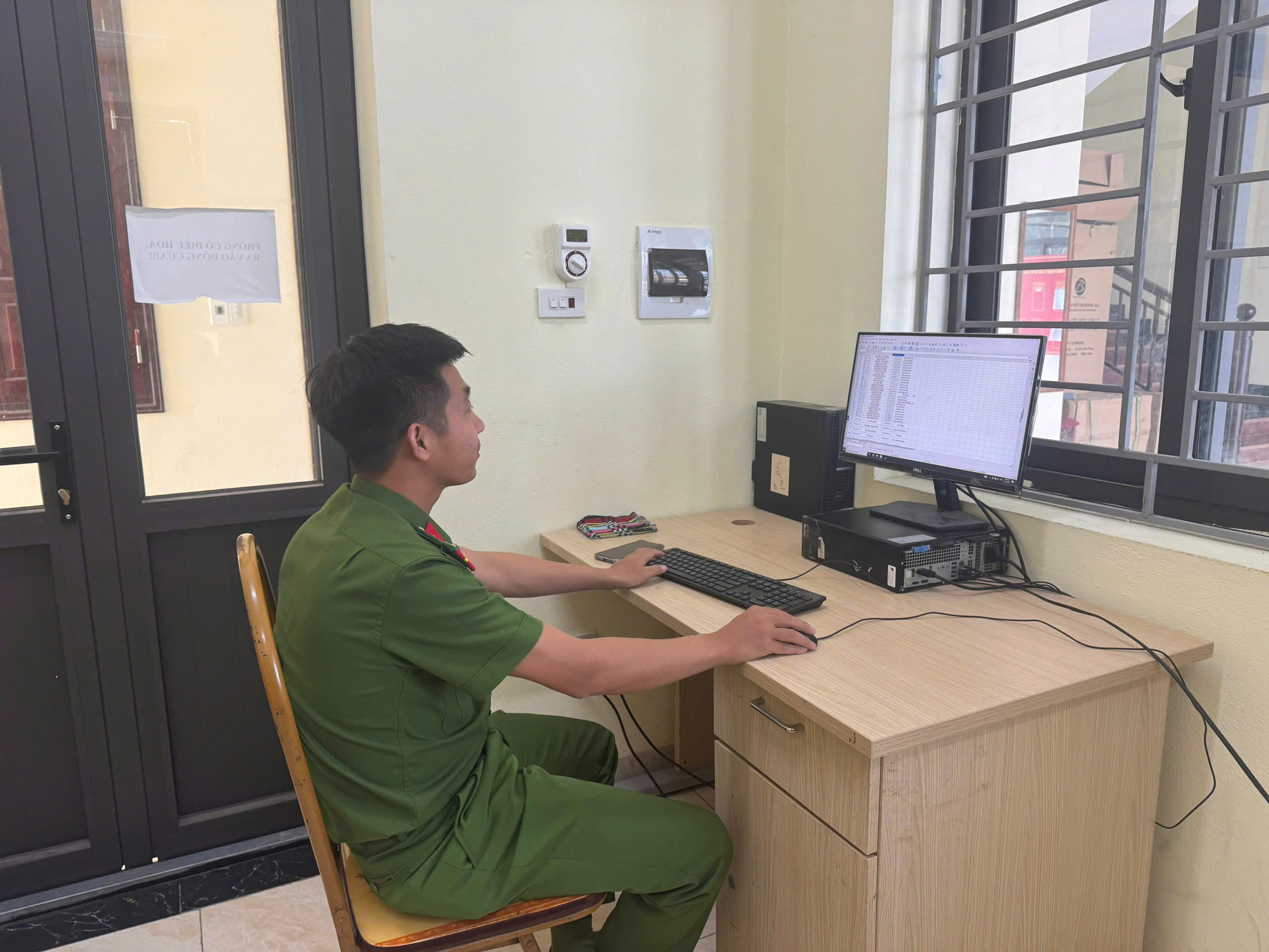 Công an xã Đức Hợp tăng cường phối hợp rà soát, làm sạch dữ liệu đất đai phục vụ chuyển đổi số