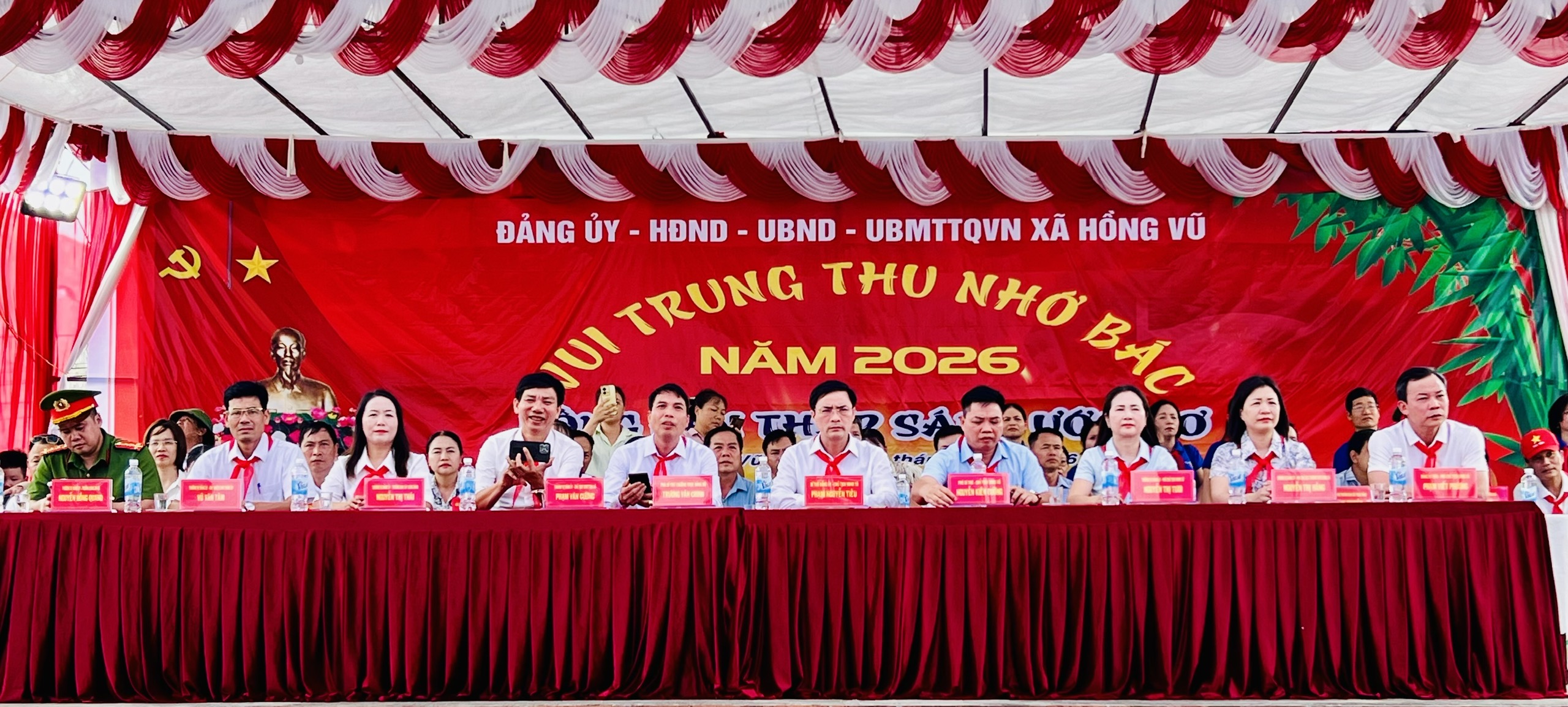 Công an xã Hồng Vũ chủ động bảo đảm an ninh trật tự, an toàn giao thông dịp Tết Trung thu 2026