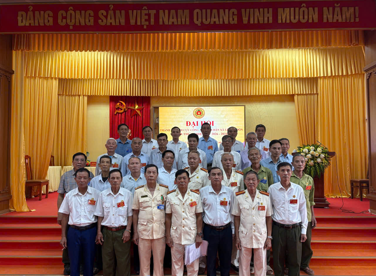 Công an xã Lê Quý Đôn phối hợp Uỷ ban mặt trận tổ quốc Việt Nam xã tổ chức thành công “Đại hội thành lập Hội Cựu Công an nhân dân xã Lê Quý Đôn lần thứ I, nhiệm kỳ 2026 – 2031