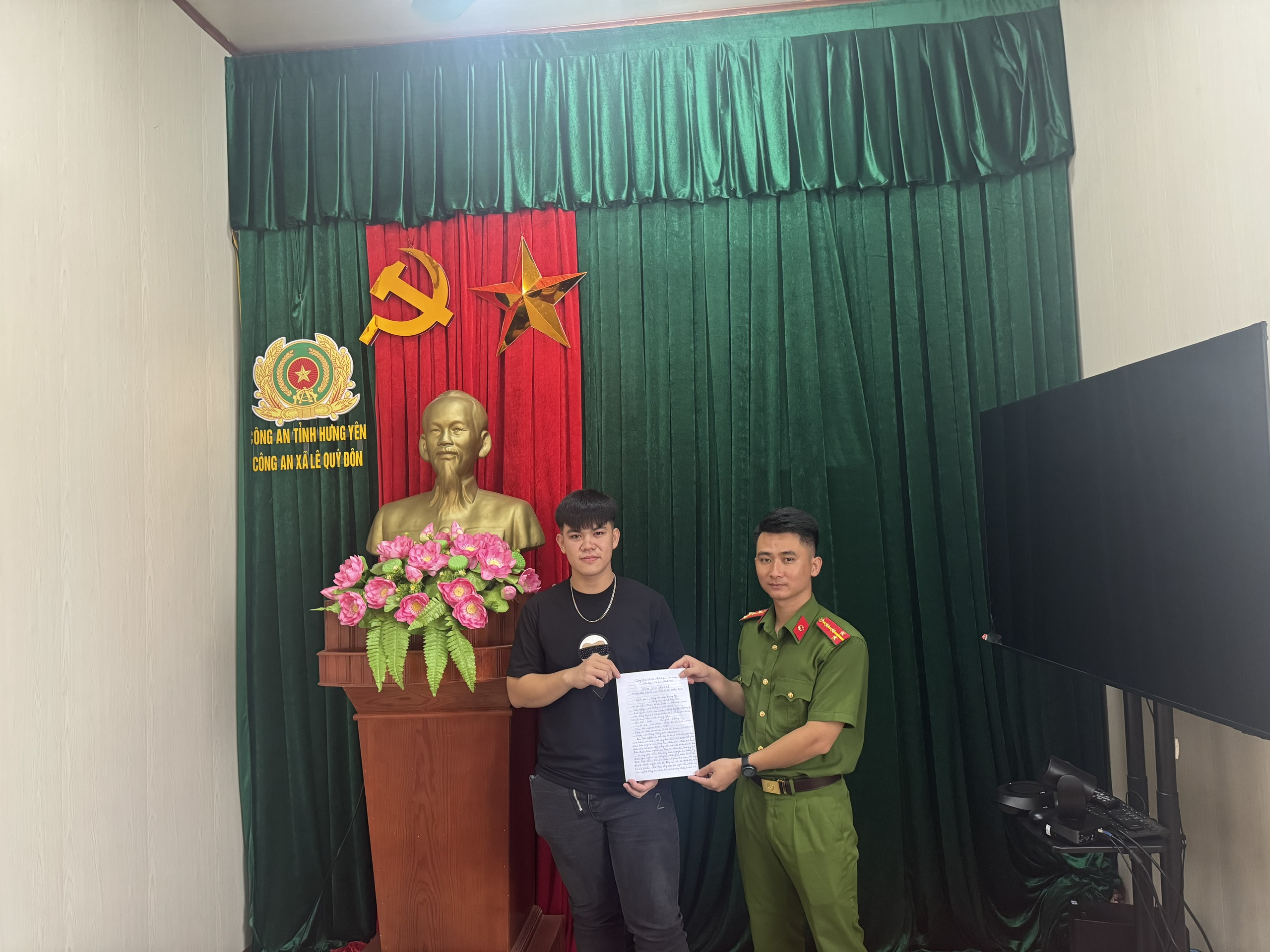 Công an xã Lê Quý Đôn đẩy mạnh tuyên truyền, tuyển chọn công dân thực hiện nghĩa vụ tham gia CAND năm 2027