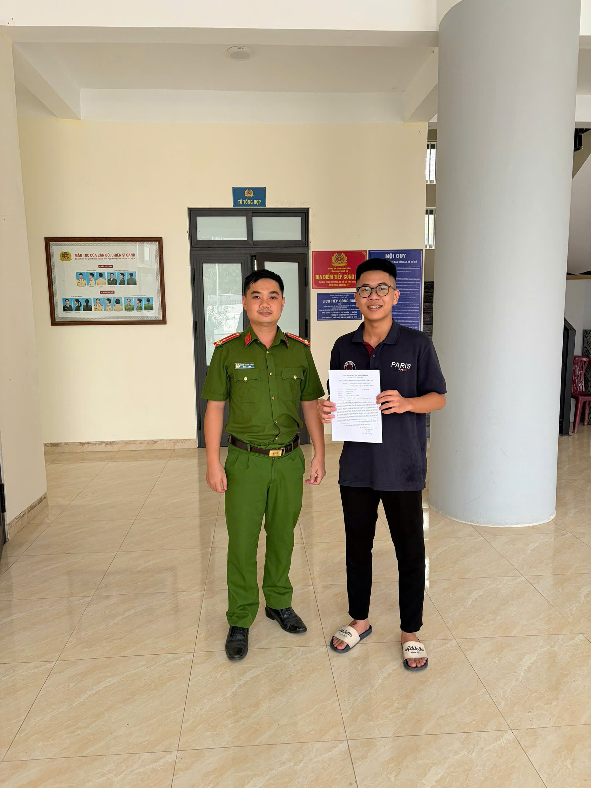 Thanh niên Mễ Sở hăng hái thực hiện nghĩa vụ tham gia Công an nhân dân năm 2027