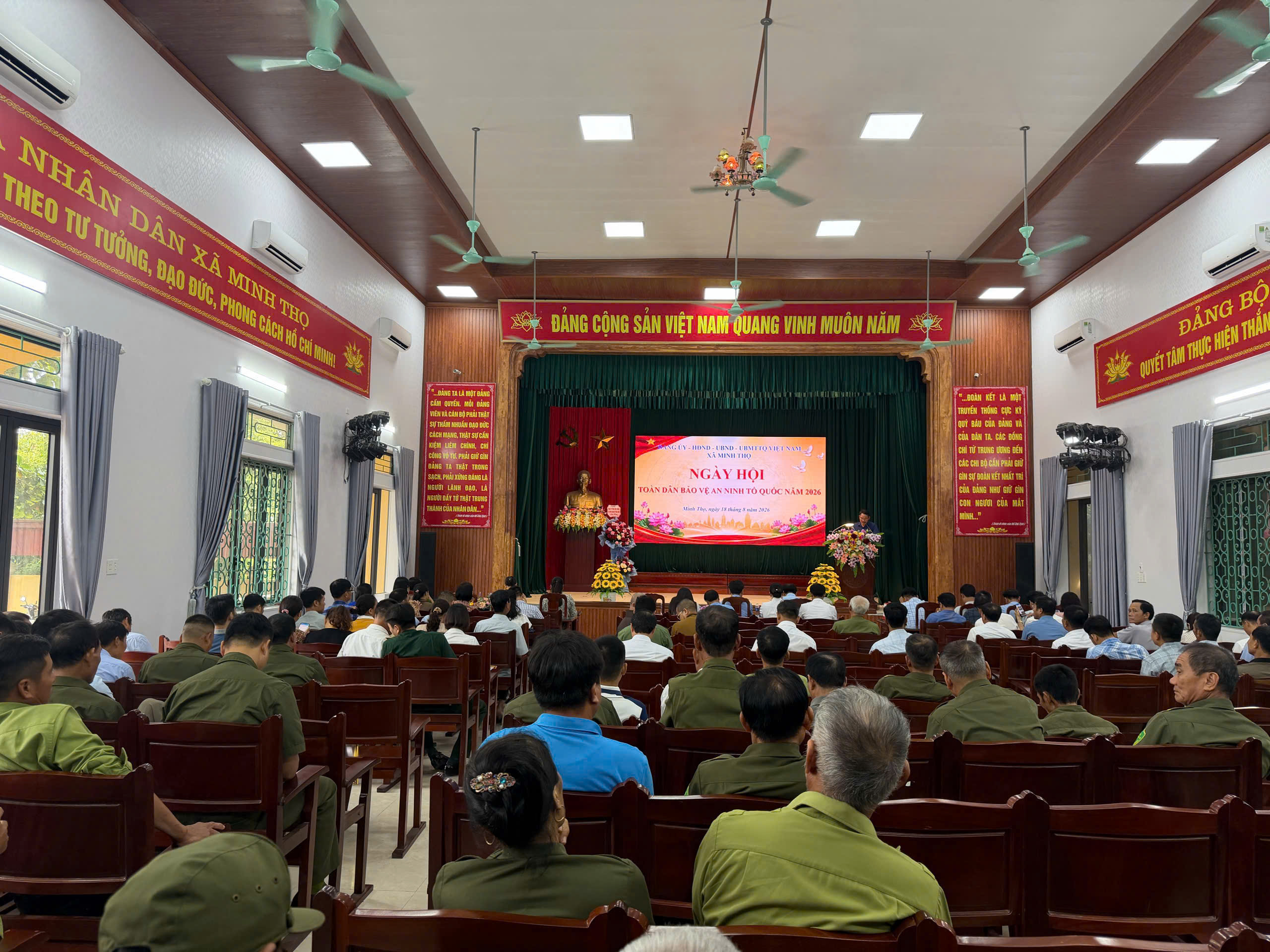 Công an xã Minh Thọ tham mưu tổ chức thành công ngày hội toàn dân bảo vệ an ninh tổ quốc năm 2026