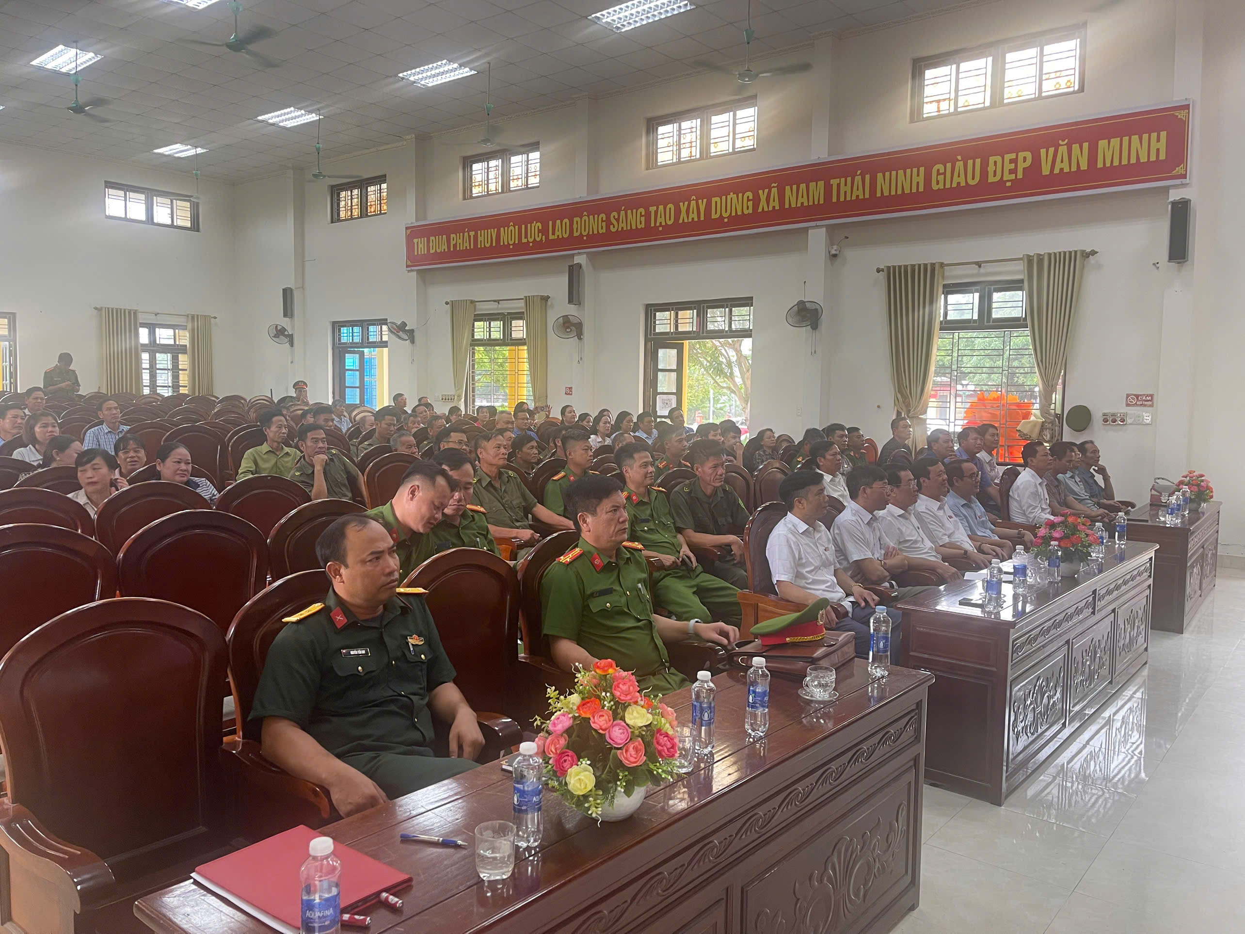 Xã Nam Thái Ninh  tổ chức Ngày hội Toàn dân bảo vệ an ninh Tổ quốc và kỷ niệm 81 năm Ngày truyền thống Công an nhân dân