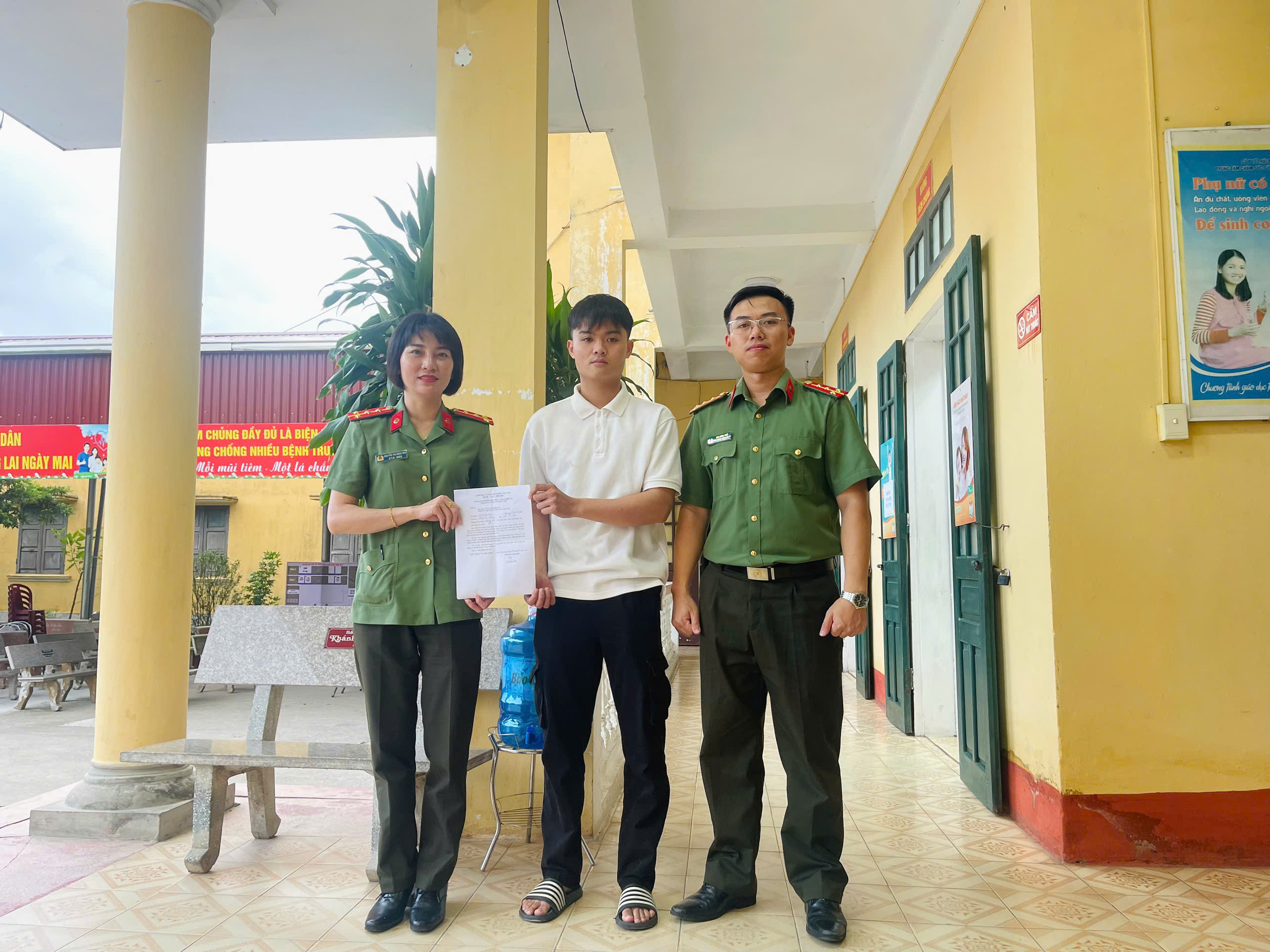 Công an xã Nam Thụy Anh đẩy mạnh công tác tuyên truyền, tuyển chọn công dân thực hiện nghĩa vụ tham gia Công an nhân dân năm 2027
