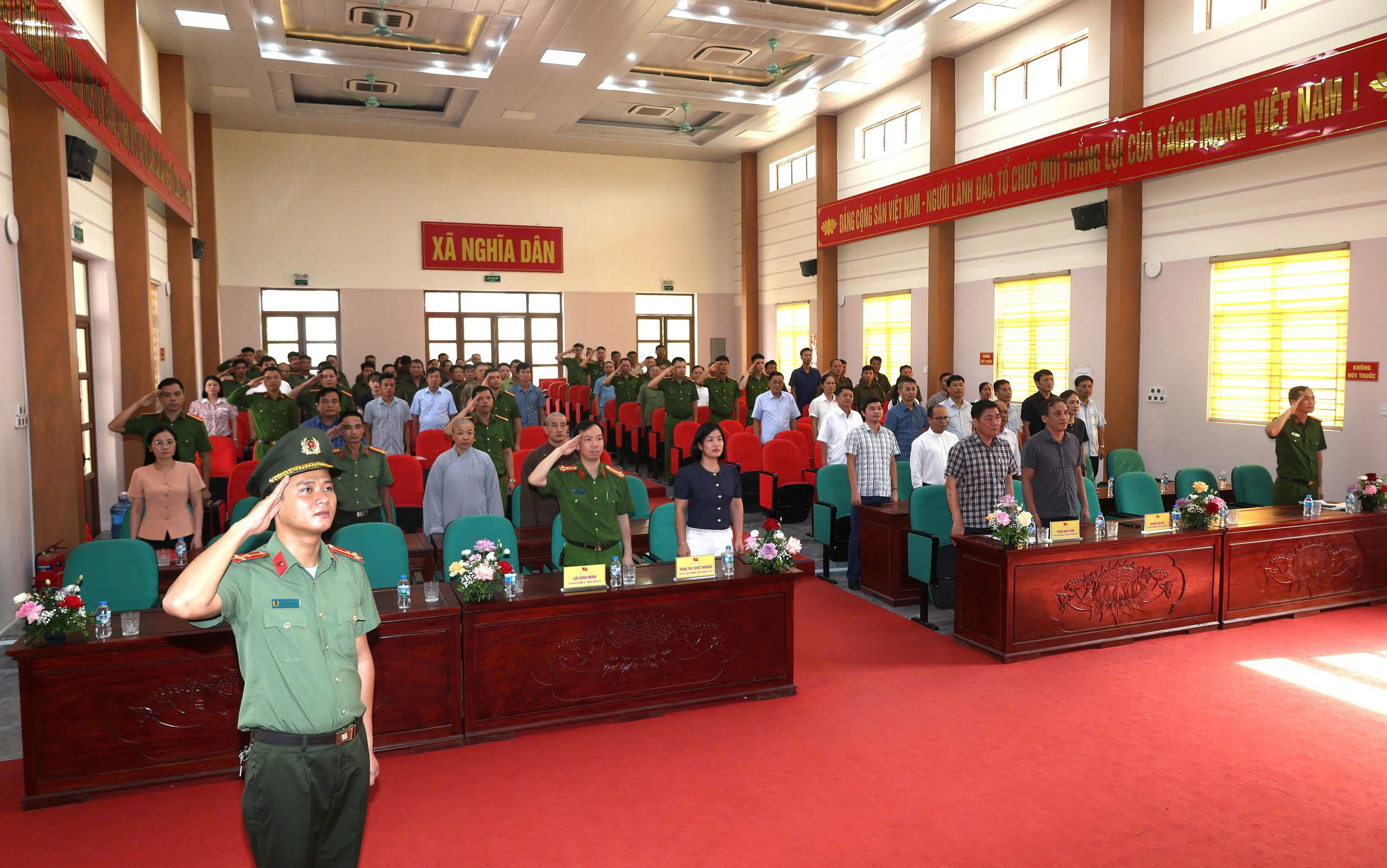 Công an xã Nghĩa Dân tham mưu tổ chức Ngày hội toàn dân bảo vệ ANTQ năm 2026