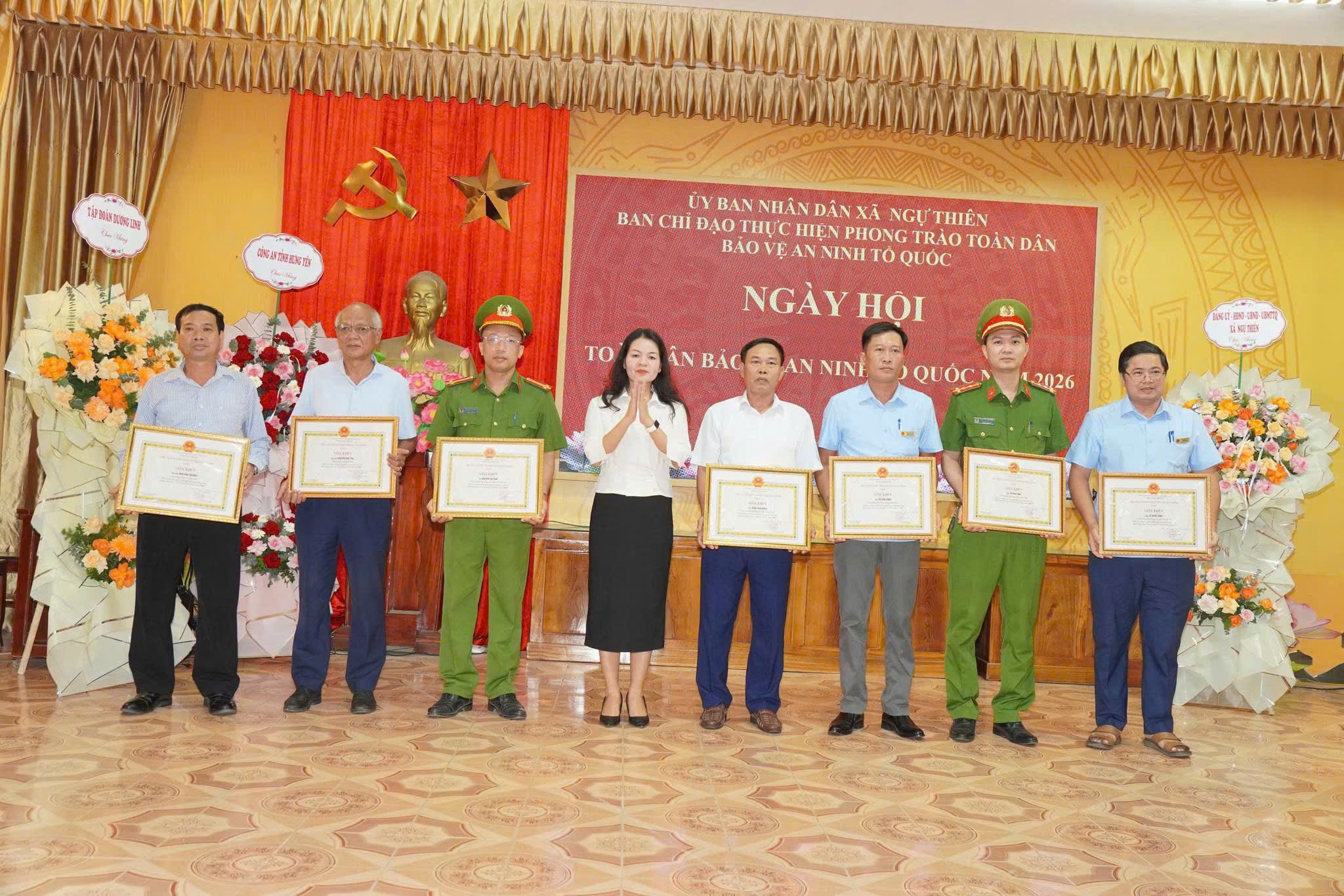 Công an xã Ngự Thiên tham mưu tổ chức thành công “Ngày hội toàn dân bảo vệ an ninh Tổ quốc” năm 2026