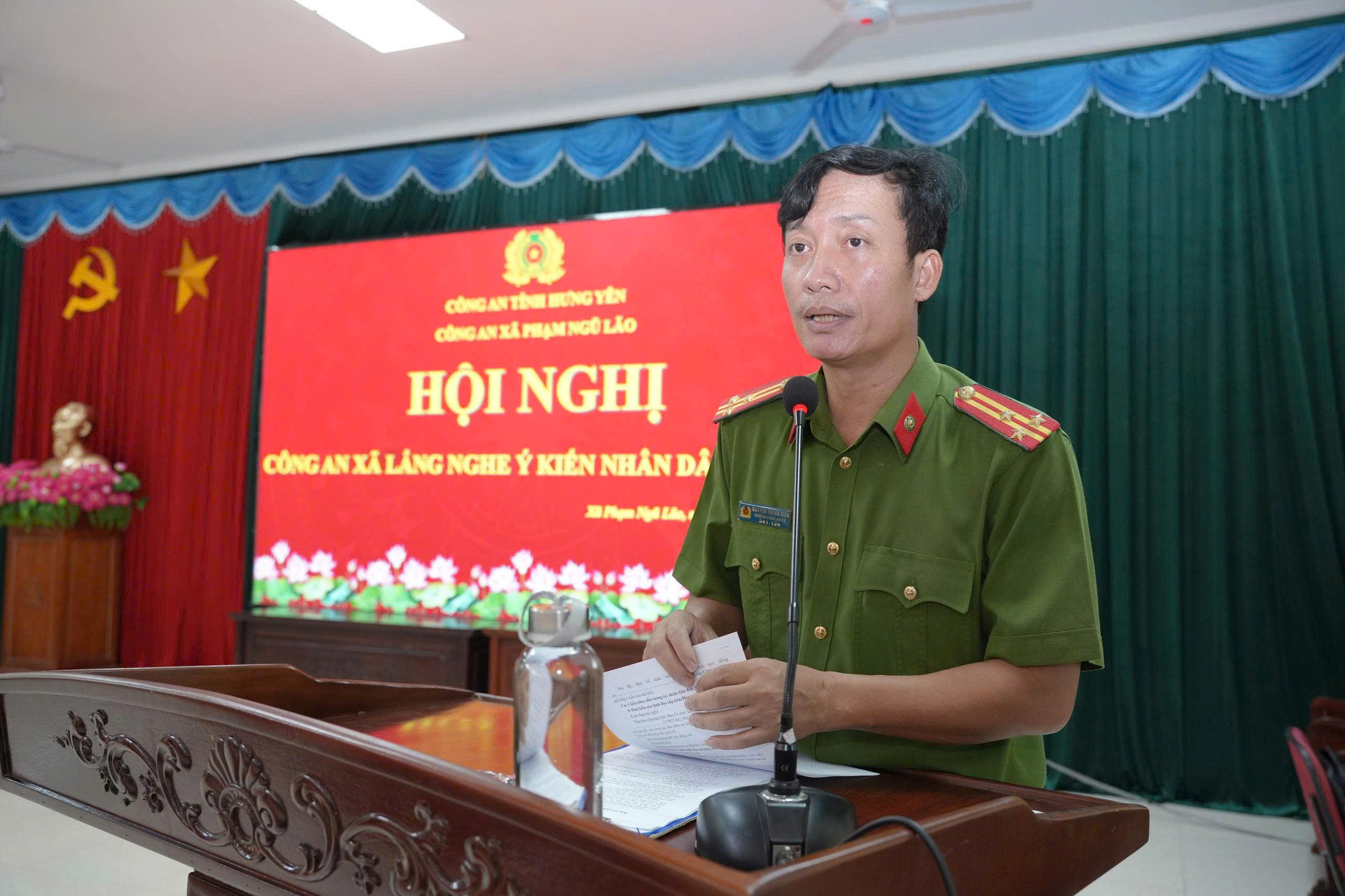 Công an xã Phạm Ngũ Lão tổ chức Hội nghị “Công an xã lắng nghe ý kiến Nhân dân” năm 2026