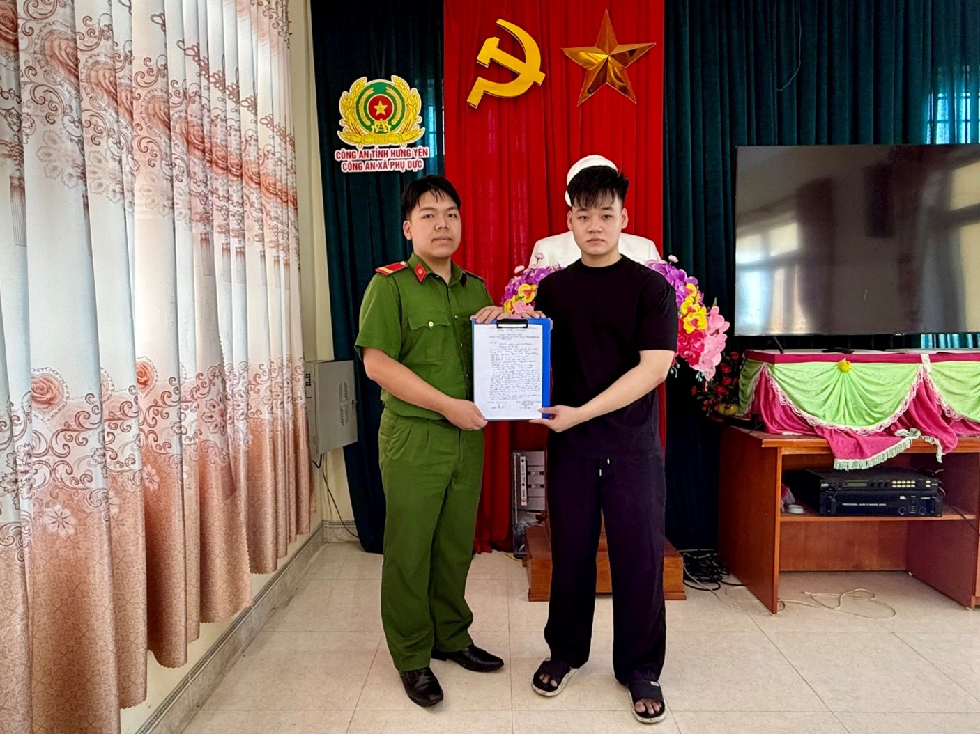 Công an xã Phụ Dực - Chủ động tạo nguồn phục vụ tuyển chọn công dân thực hiện tham gia nghĩa vụ Công an nhân dân năm 2027
